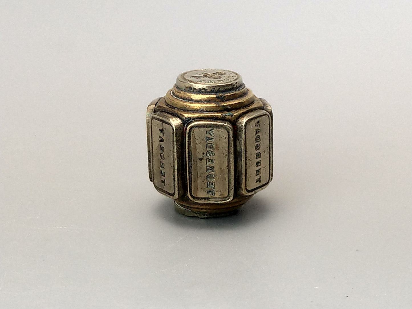 Victorian Barrel Wheel Seal Days of the Week