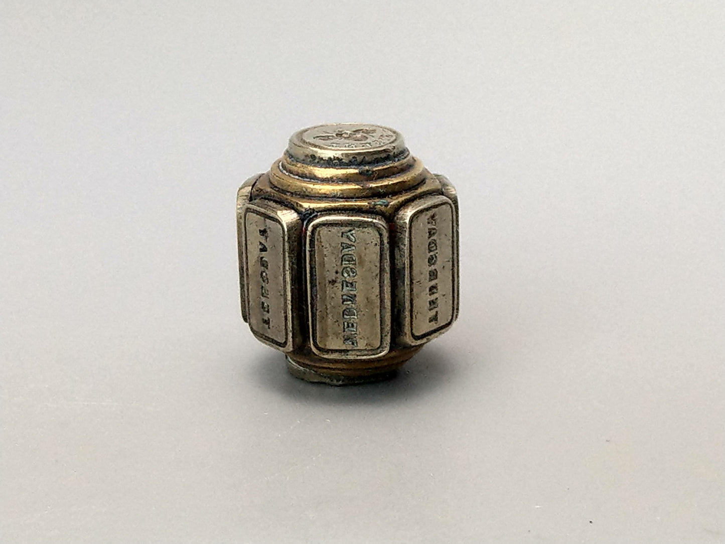 Victorian Barrel Wheel Seal Days of the Week