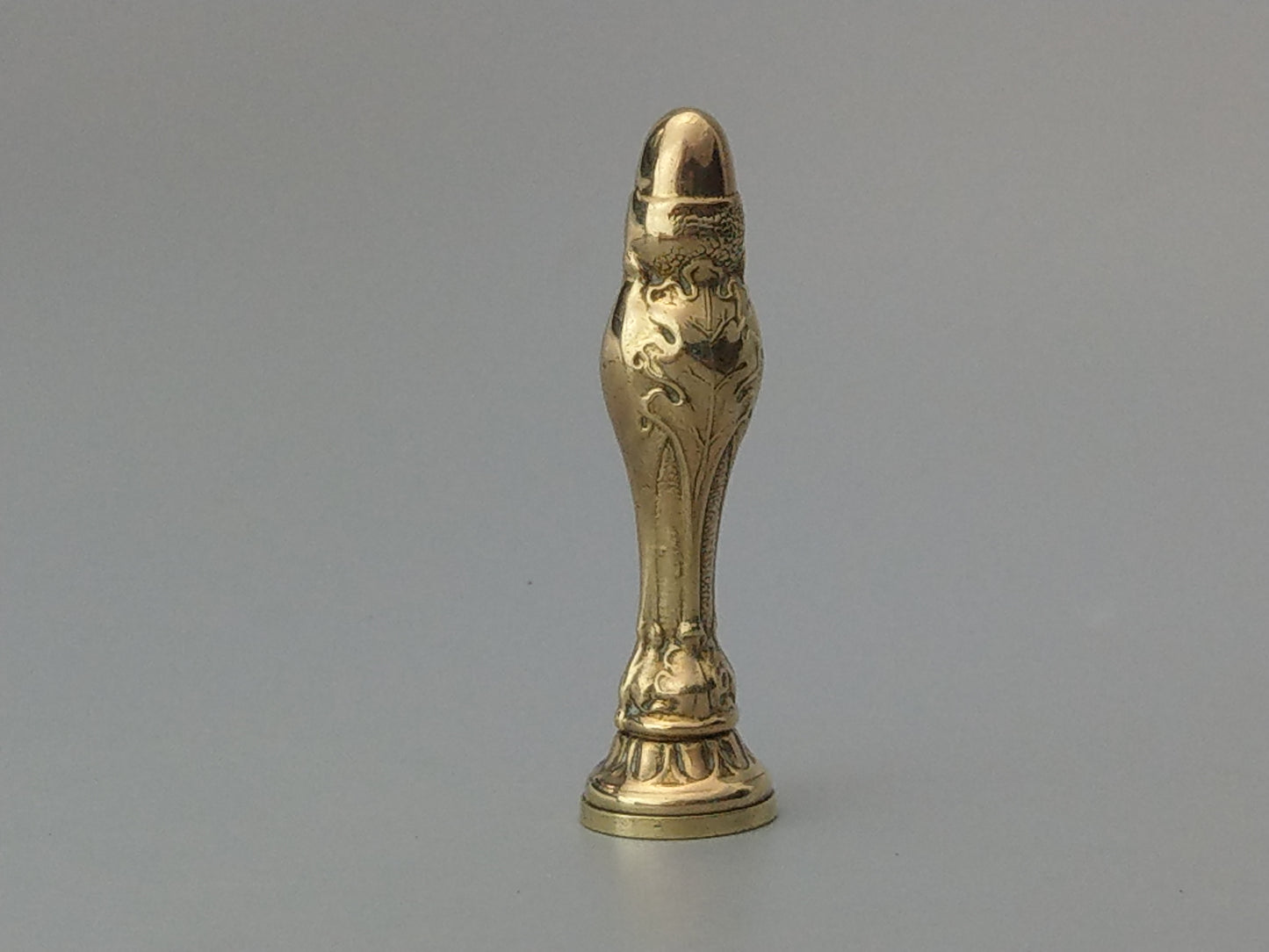 Antique Desk Wax Seal Acorn Top Letter K by J.W and co