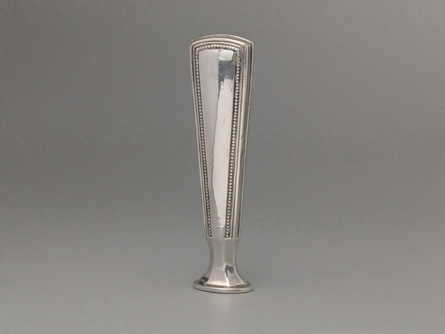 Antique German Silver Oval Wax Seal Stamp Monogram EM