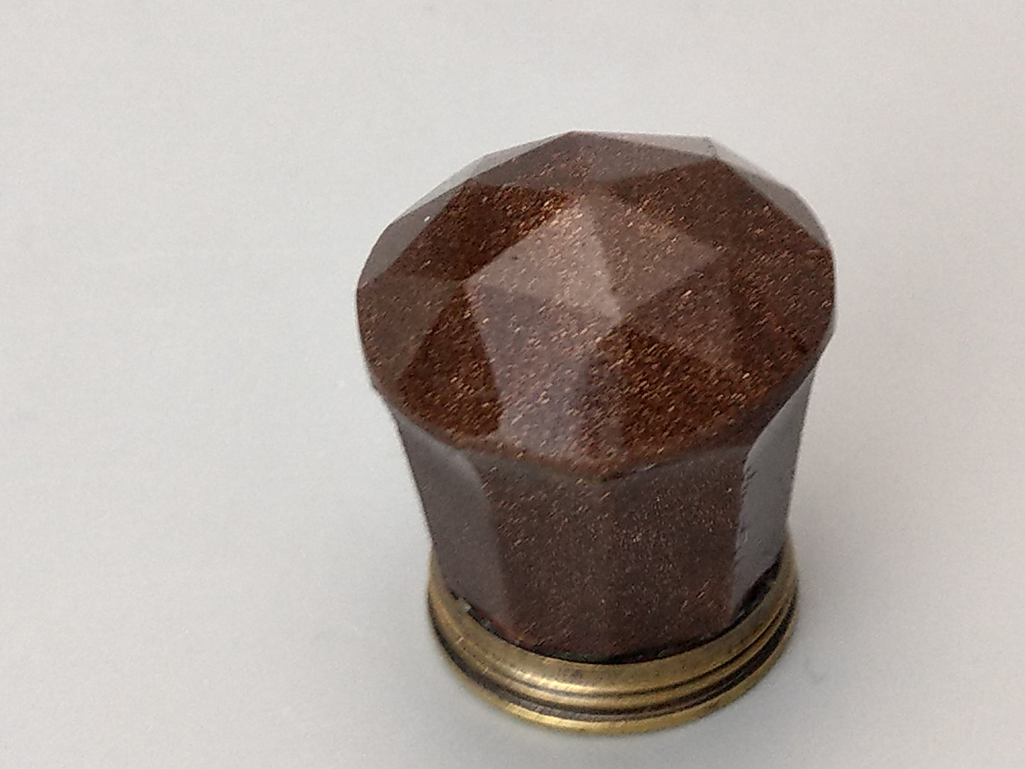 Antique Wax Seal Goldstone with coral fossil handle From Bantry Ireland