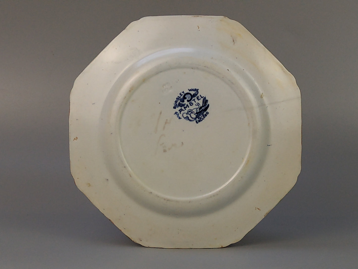 Octagonal Plate Bursley Amstel by Frederick Rhead