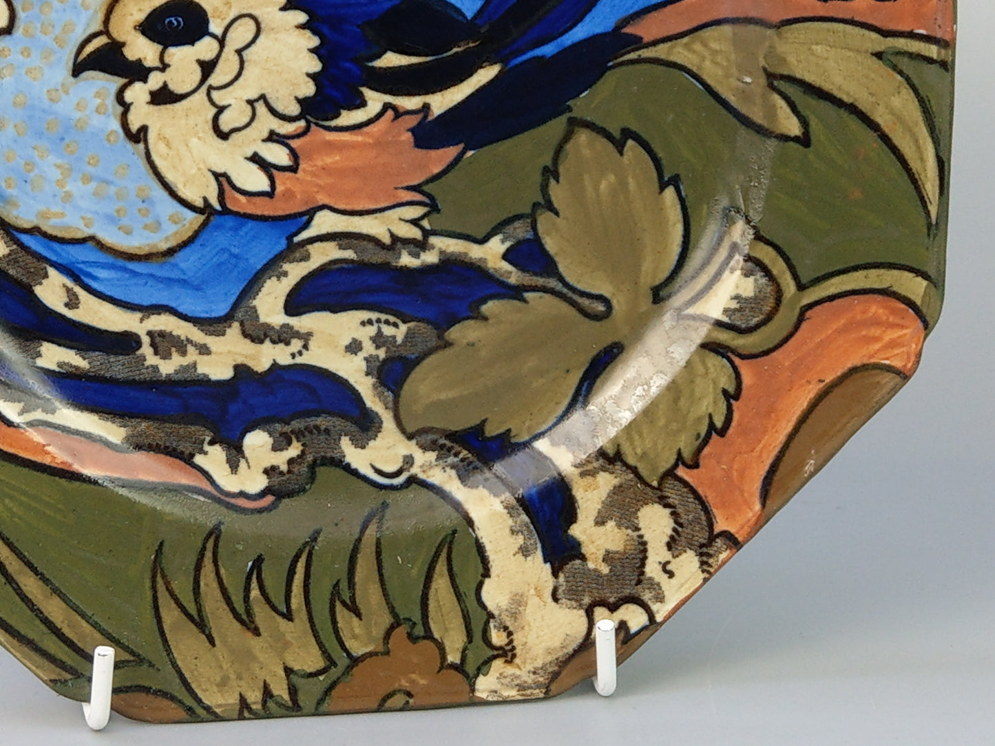 Octagonal Plate Bursley Amstel by Frederick Rhead