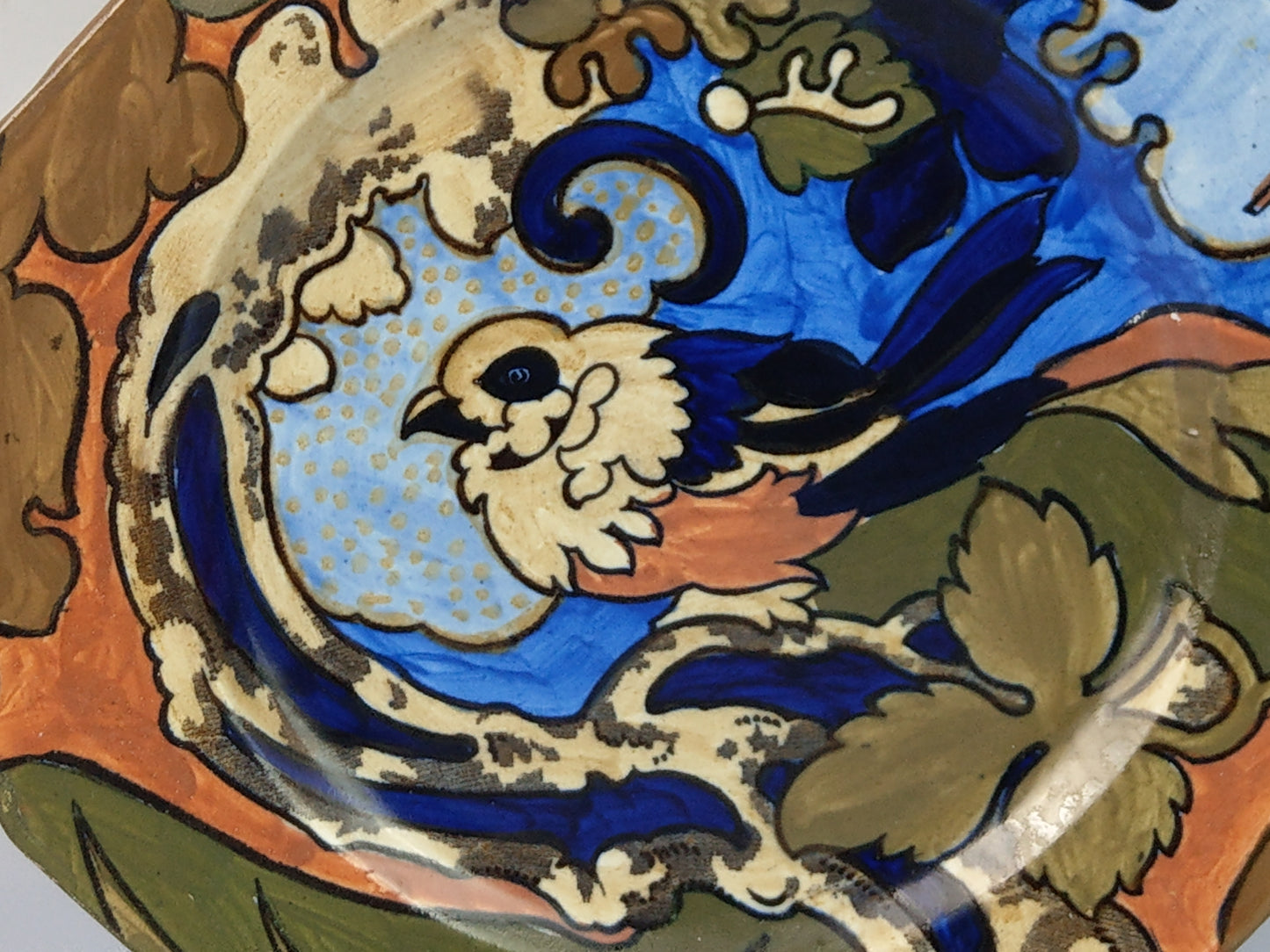 Octagonal Plate Bursley Amstel by Frederick Rhead