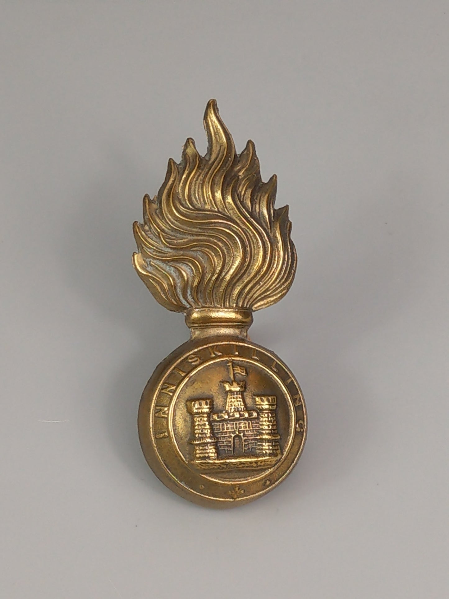 Royal Inniskilling Fusiliers Victorian Fur Cap Badge