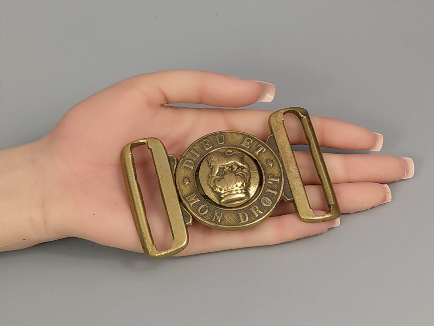 Victorian Brass General Service Belt Buckle