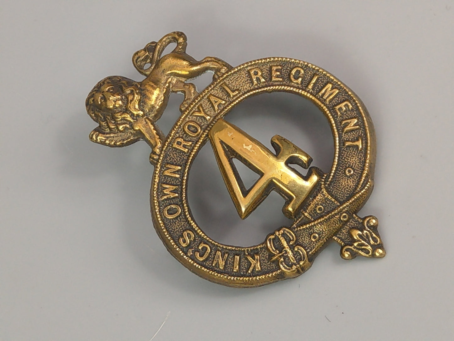 4th King's Own Royal Regiment Glengarry Cap Badge