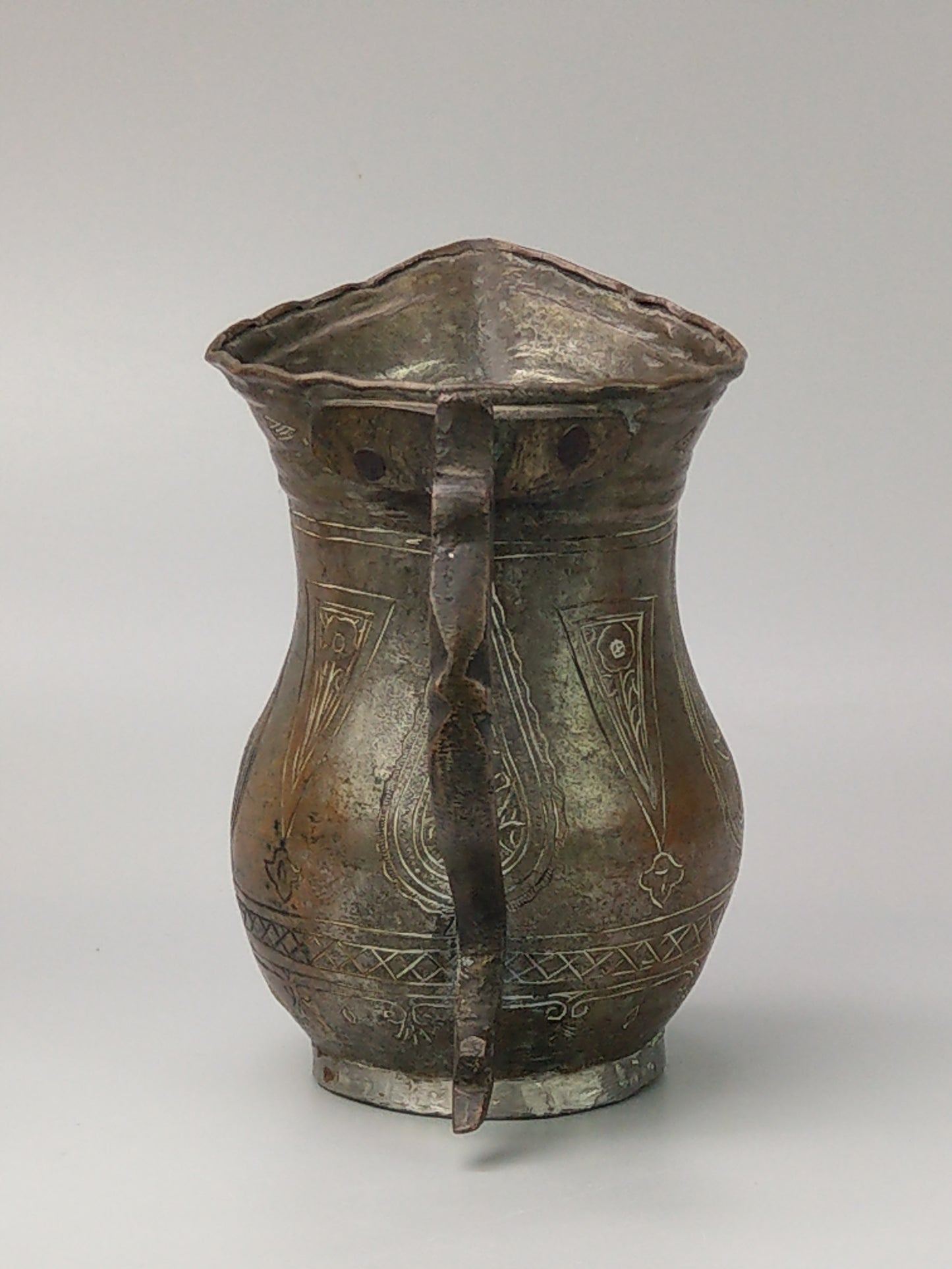 Indo-Persian Qajar Dynasty Copper Jug circa 1780
