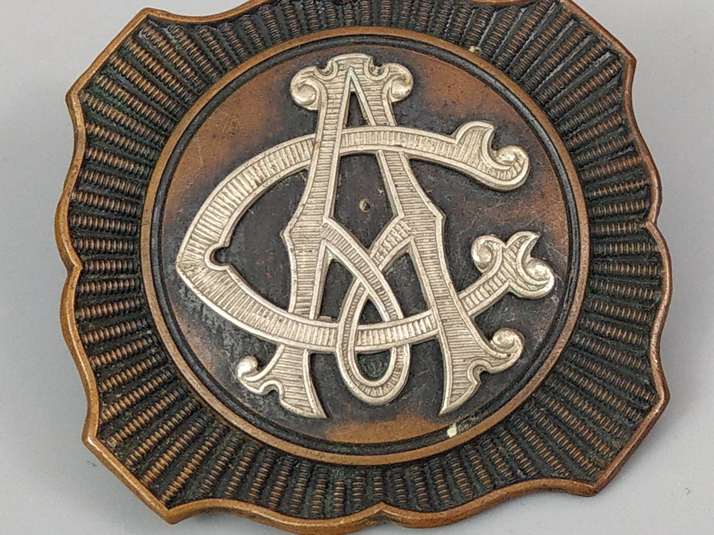 Victorian Military Regimental Officer Belt Buckle Cypher Monogram CA