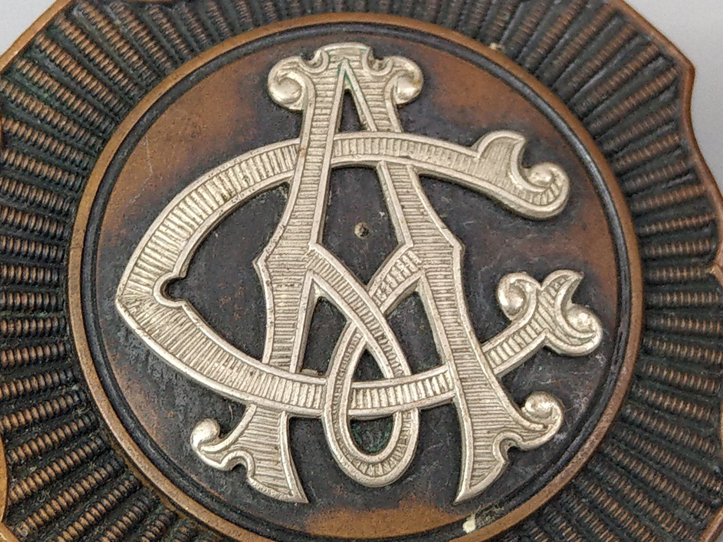 Victorian Military Regimental Officer Belt Buckle Cypher Monogram CA