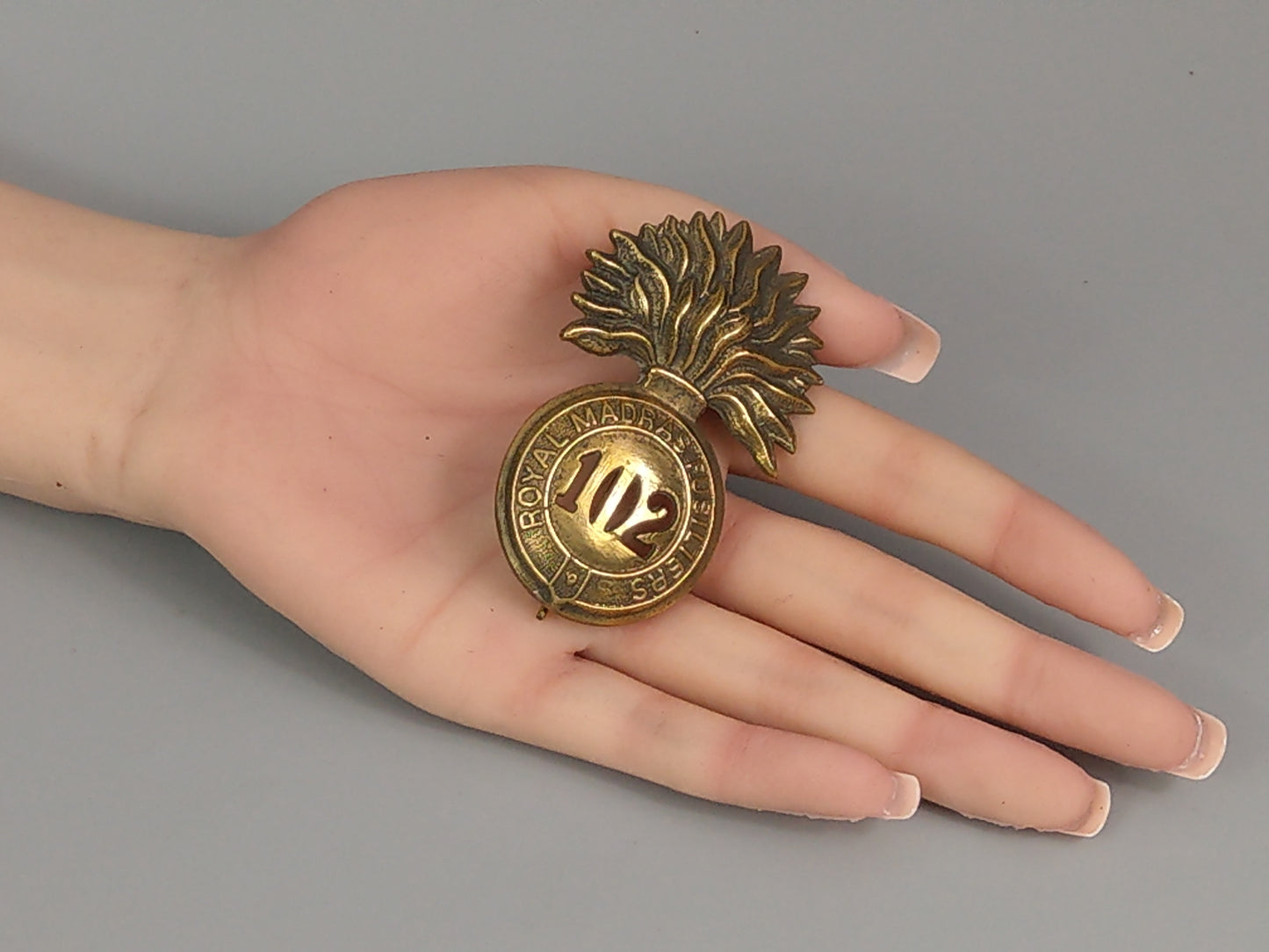 Glengarry Badge, 102nd Regiment Royal Madras Fusiliers Regimental Cap Badge