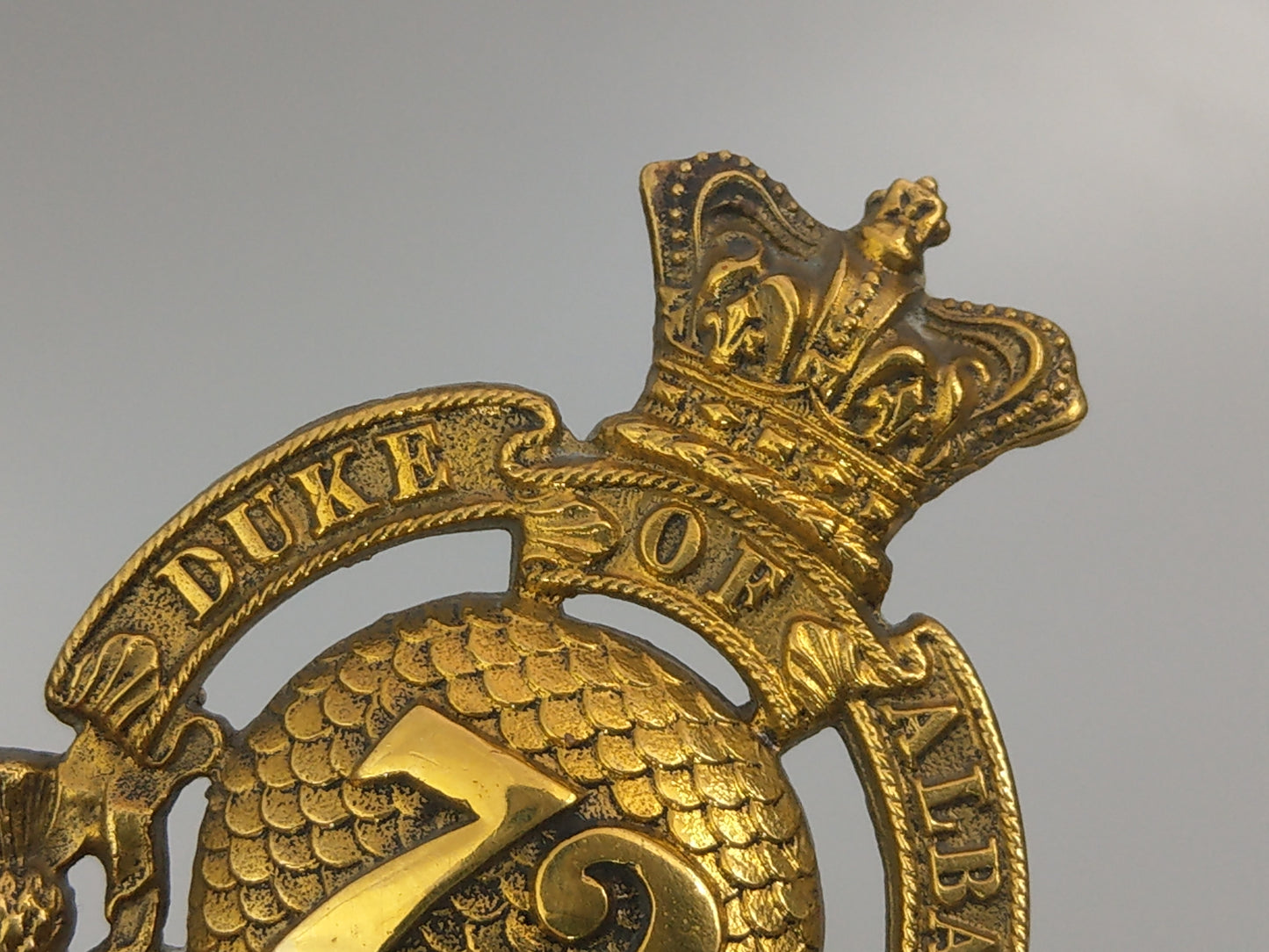 72nd Duke of Albany's Own Highlanders Regiment of Foot Feather Bonnet Badge