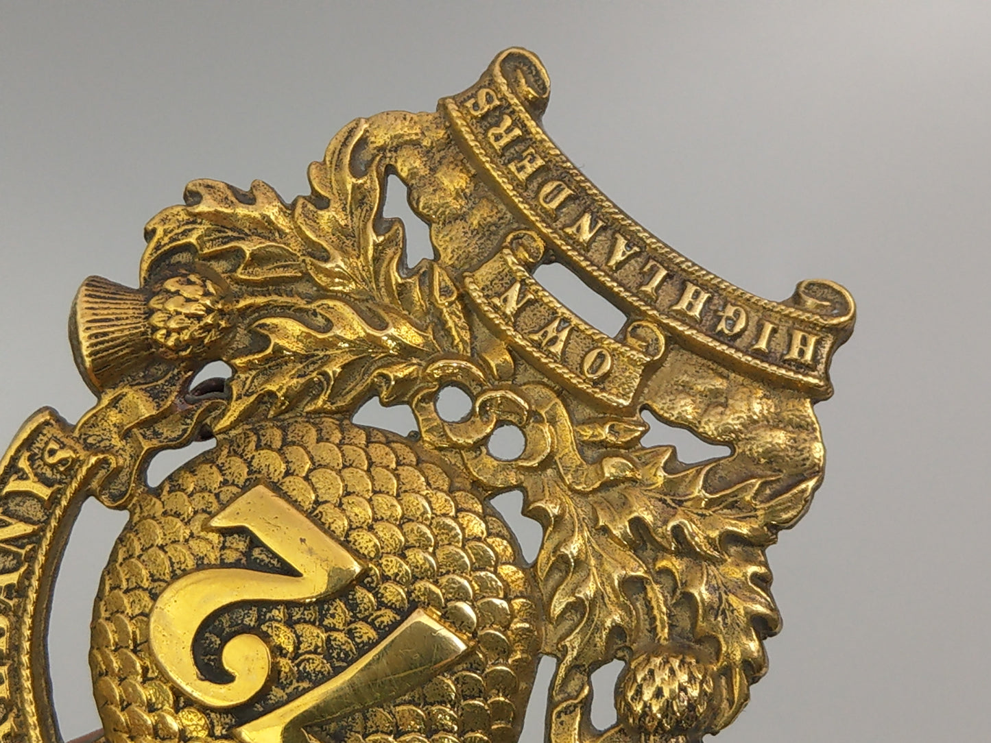 72nd Duke of Albany's Own Highlanders Regiment of Foot Feather Bonnet Badge