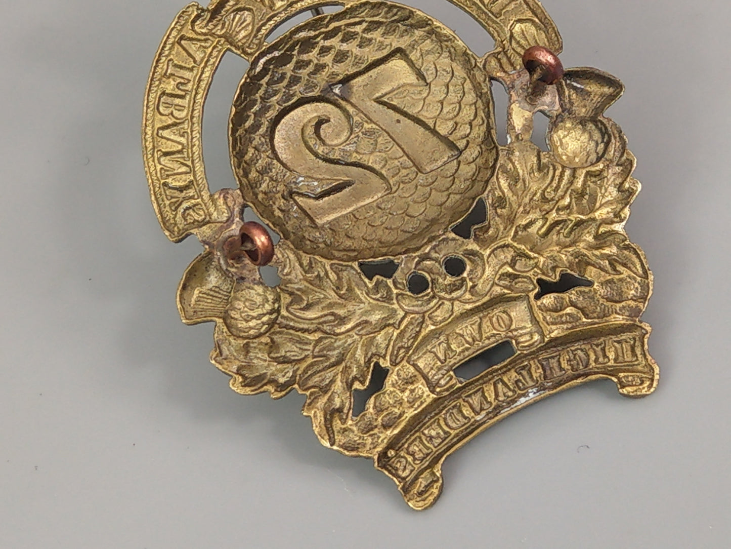 72nd Duke of Albany's Own Highlanders Regiment of Foot Feather Bonnet Badge