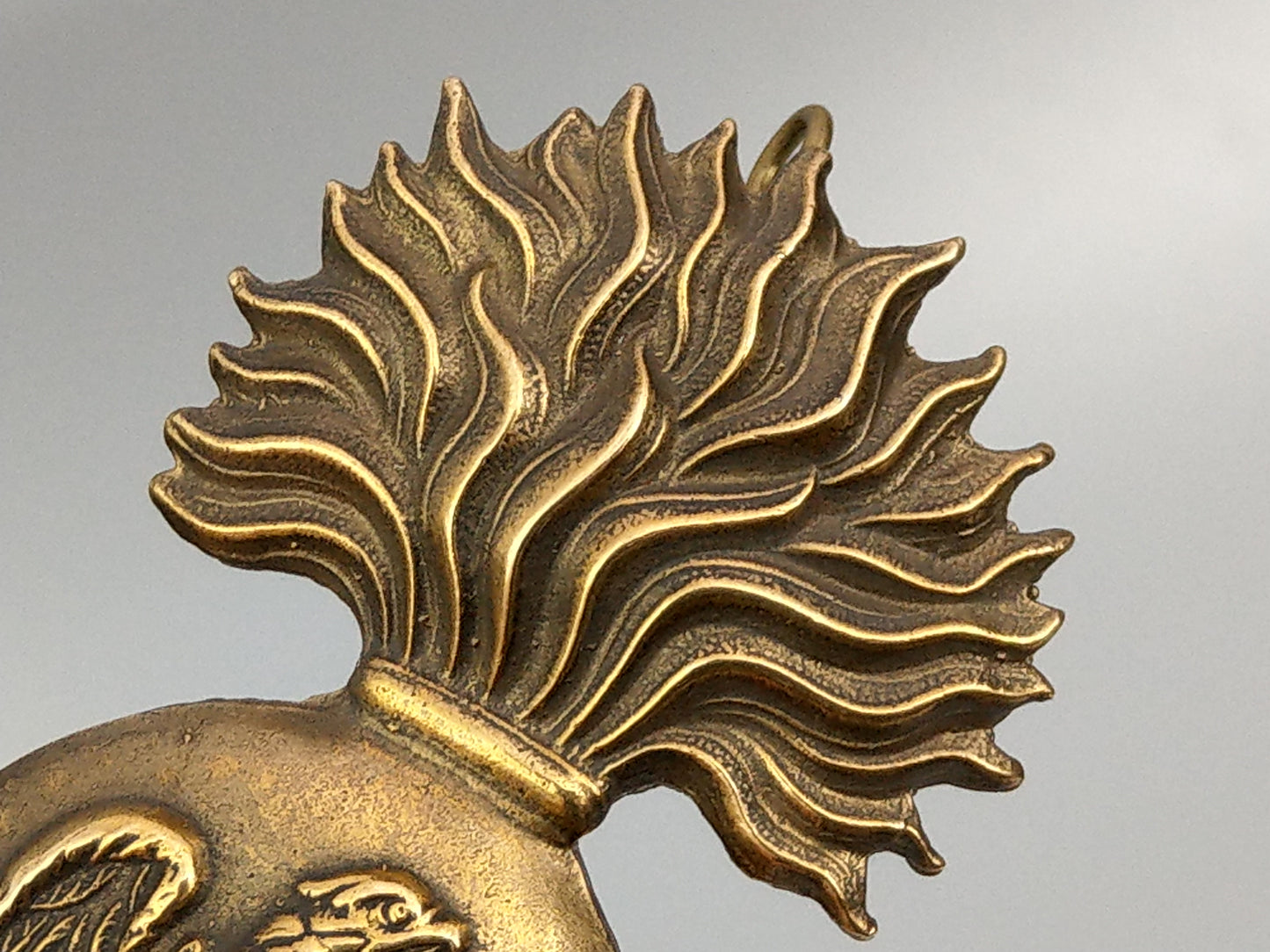 Irish Fusiliers Brass Glengarry Cap Badge Regimental Badge