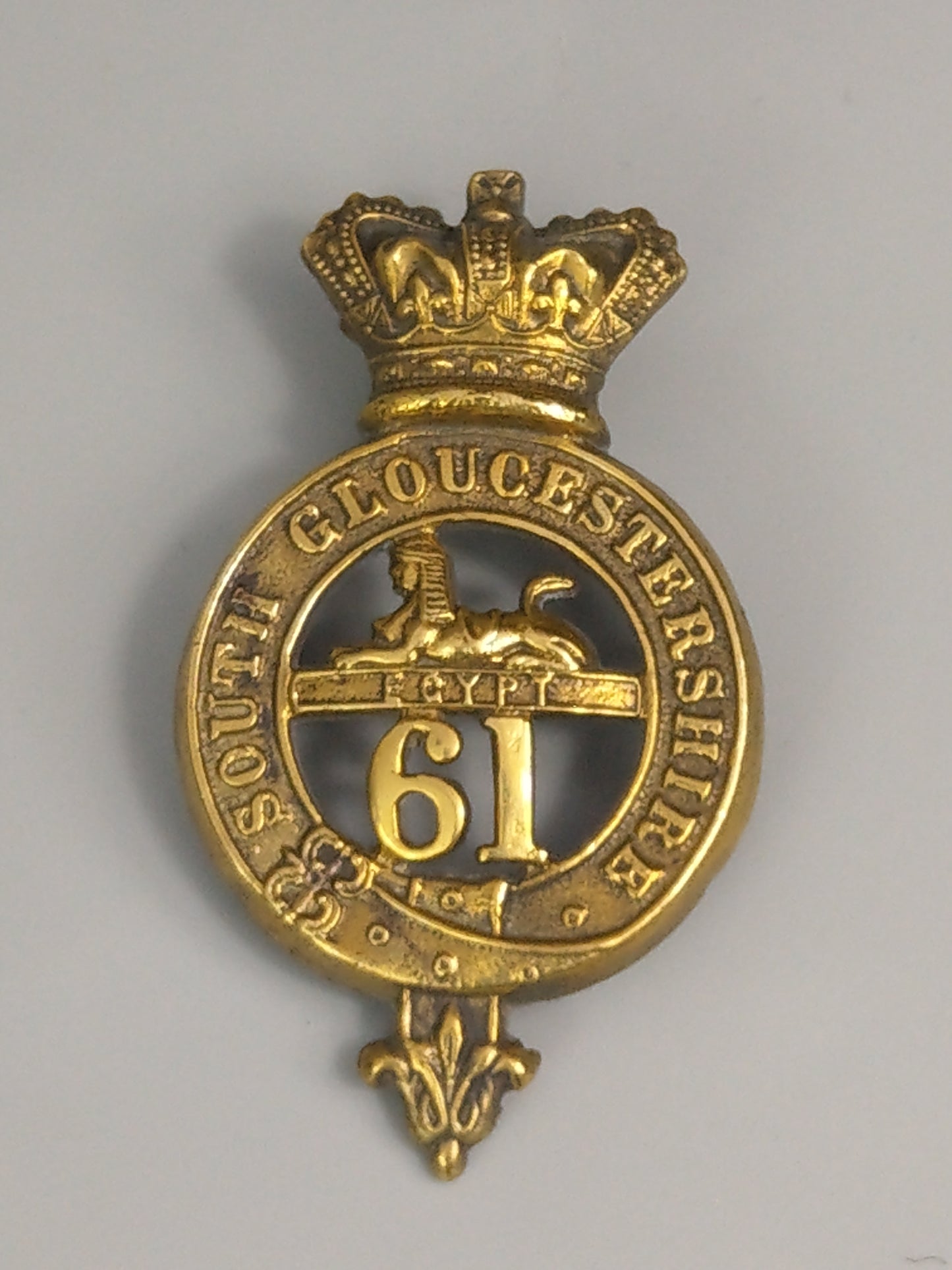 61st Regiment South Gloucestershire Glengarry Badge Regimental Cap Badge