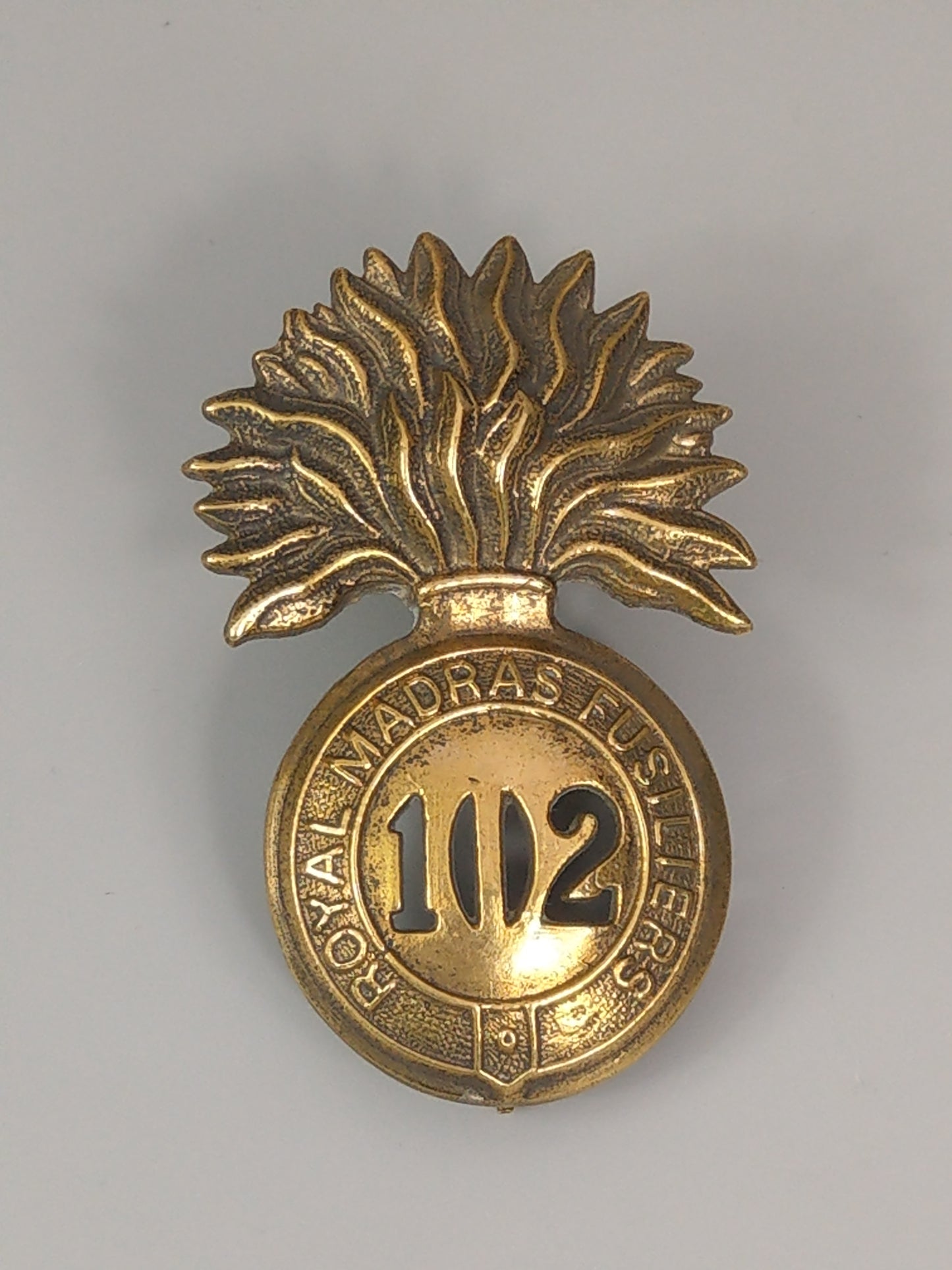 Glengarry Badge, 102nd Regiment Royal Madras Fusiliers Regimental Cap Badge