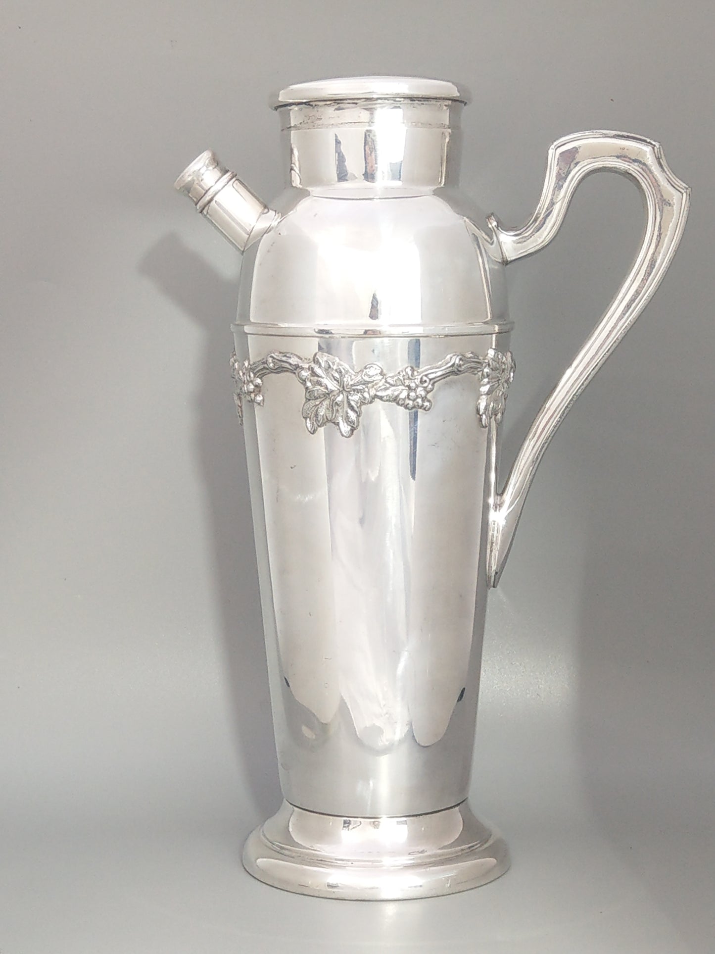 Antique Silver Plated Large Cocktail Shaker by Mappin and Webb