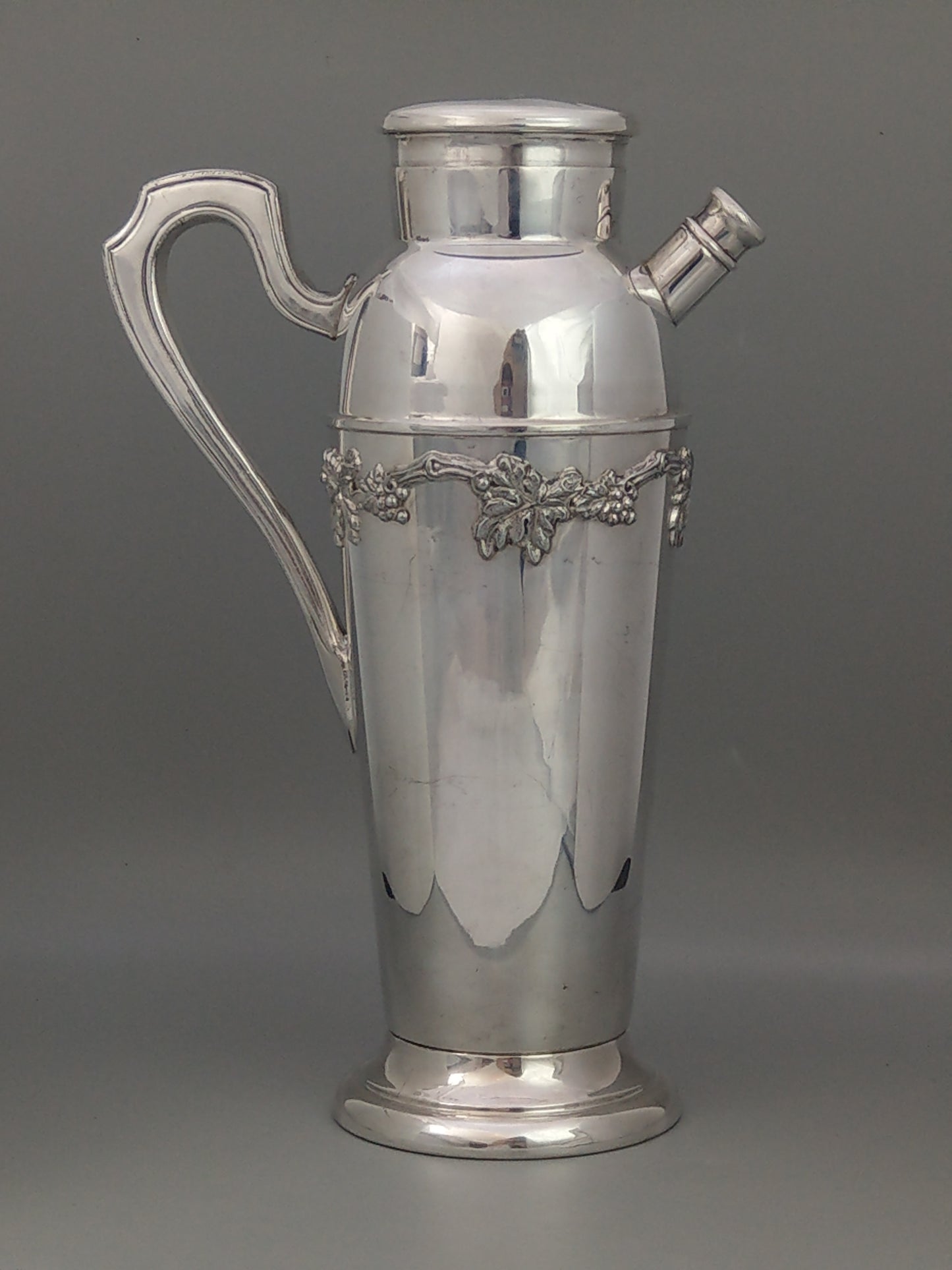Antique Silver Plated Large Cocktail Shaker by Mappin and Webb