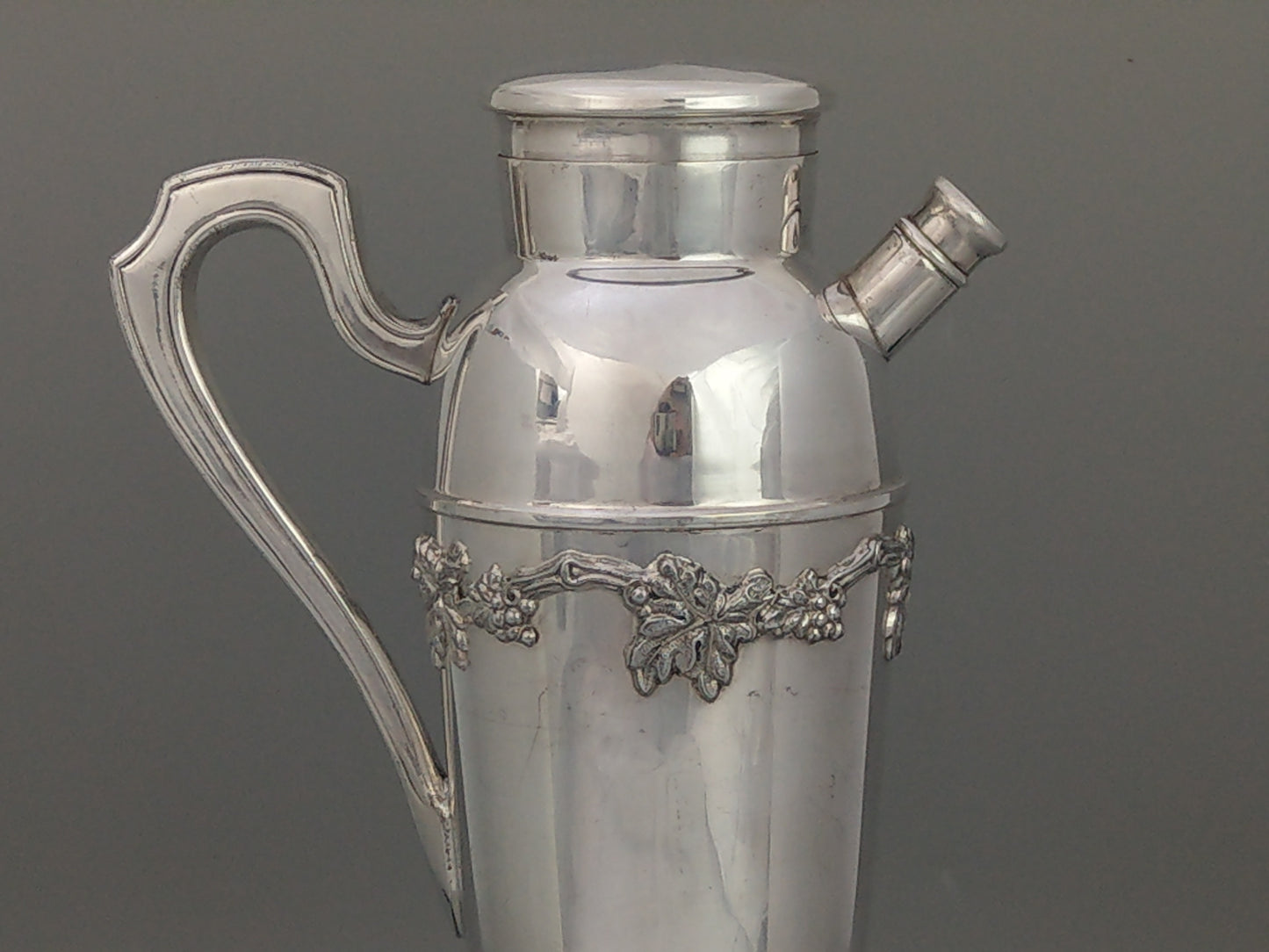 Antique Silver Plated Large Cocktail Shaker by Mappin and Webb