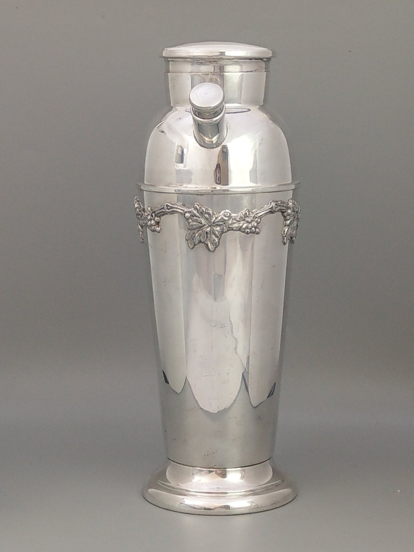 Antique Silver Plated Large Cocktail Shaker by Mappin and Webb