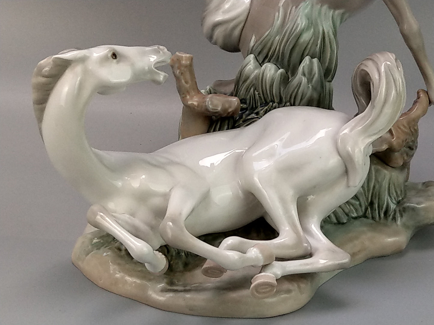 Vintage Large Lladro Horses Gloss
