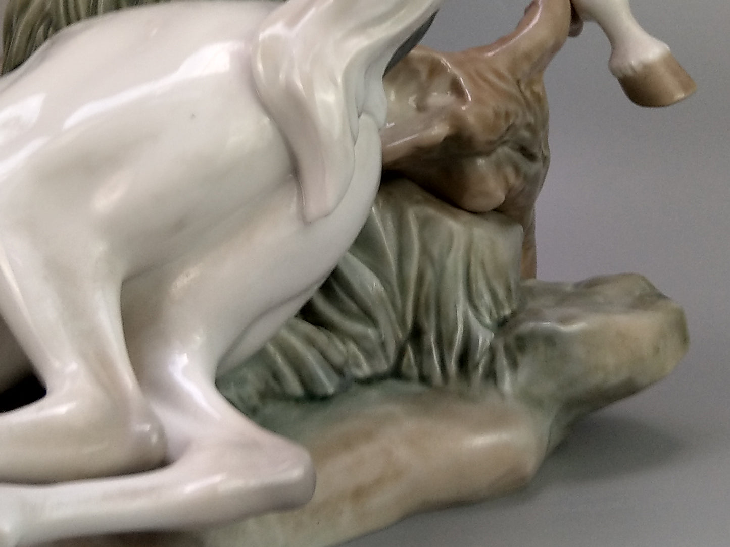 Vintage Large Lladro Horses Gloss