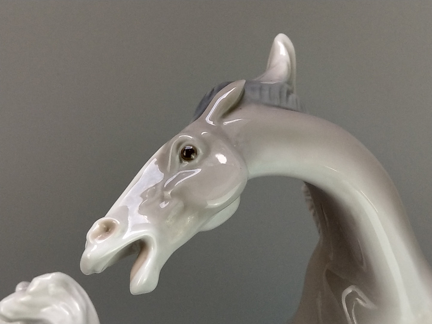 Vintage Large Lladro Horses Gloss