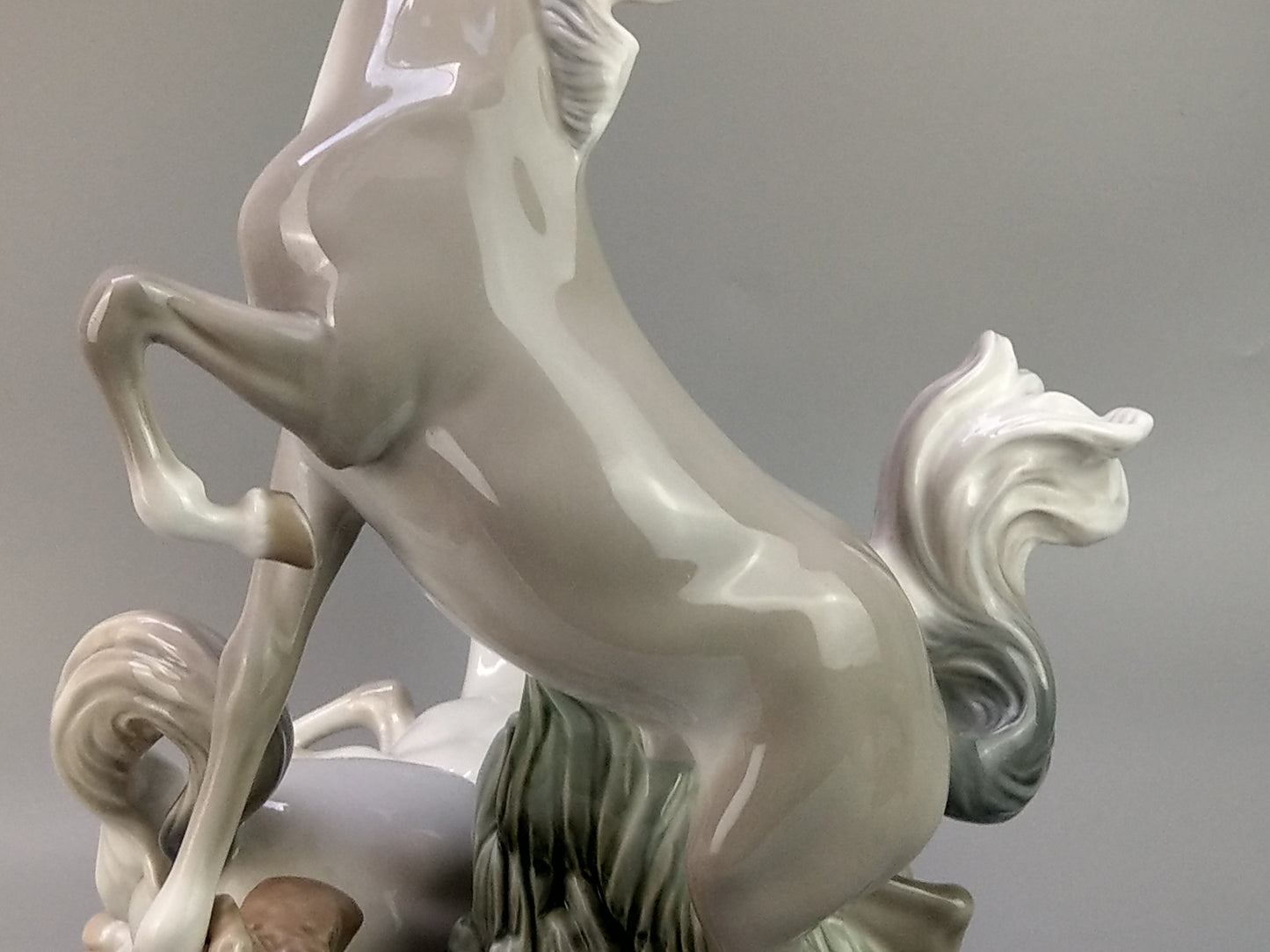Vintage Large Lladro Horses Gloss