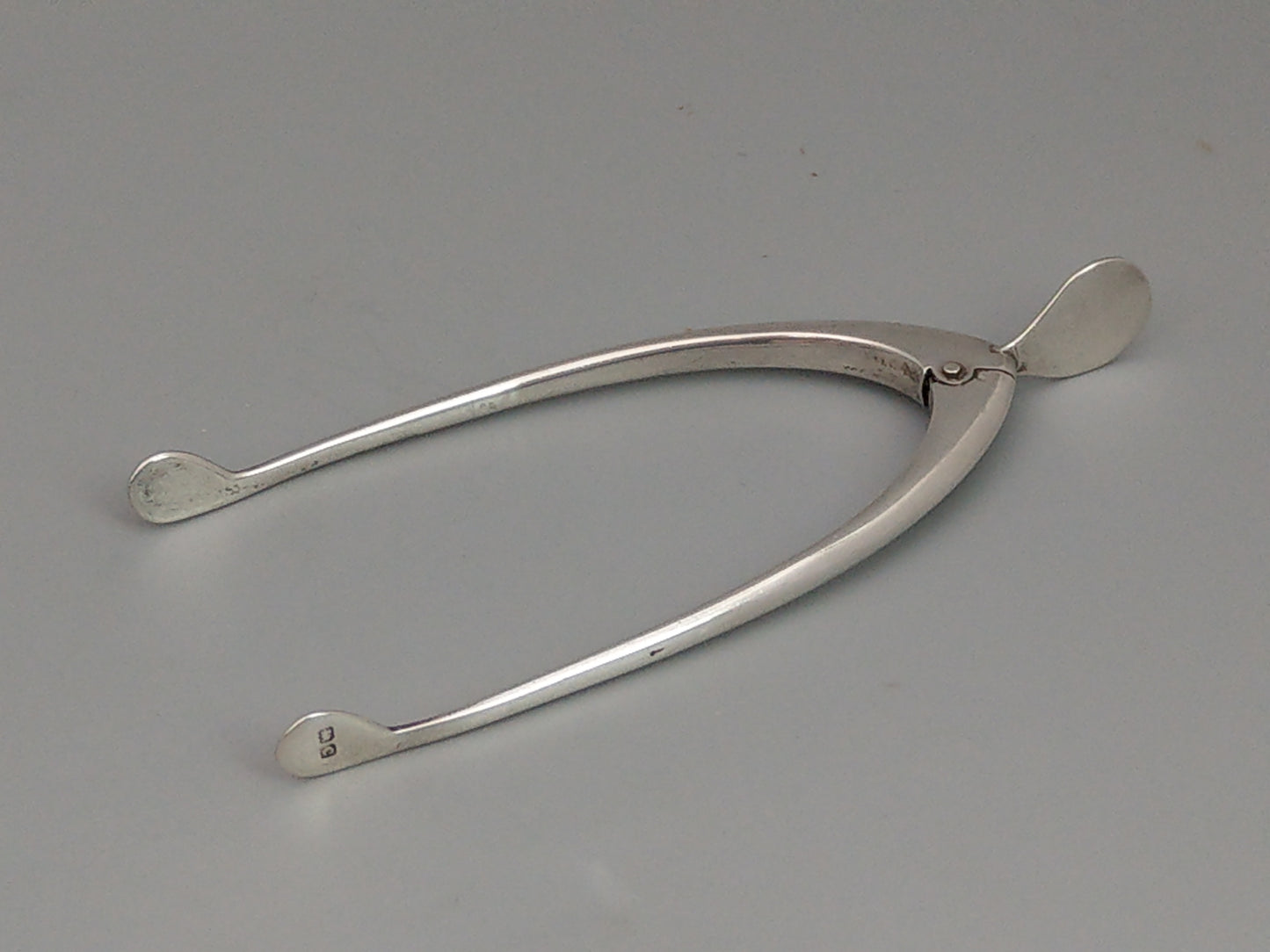 Sterling Silver Wishbone Sugar Tongs by James Swann & Son