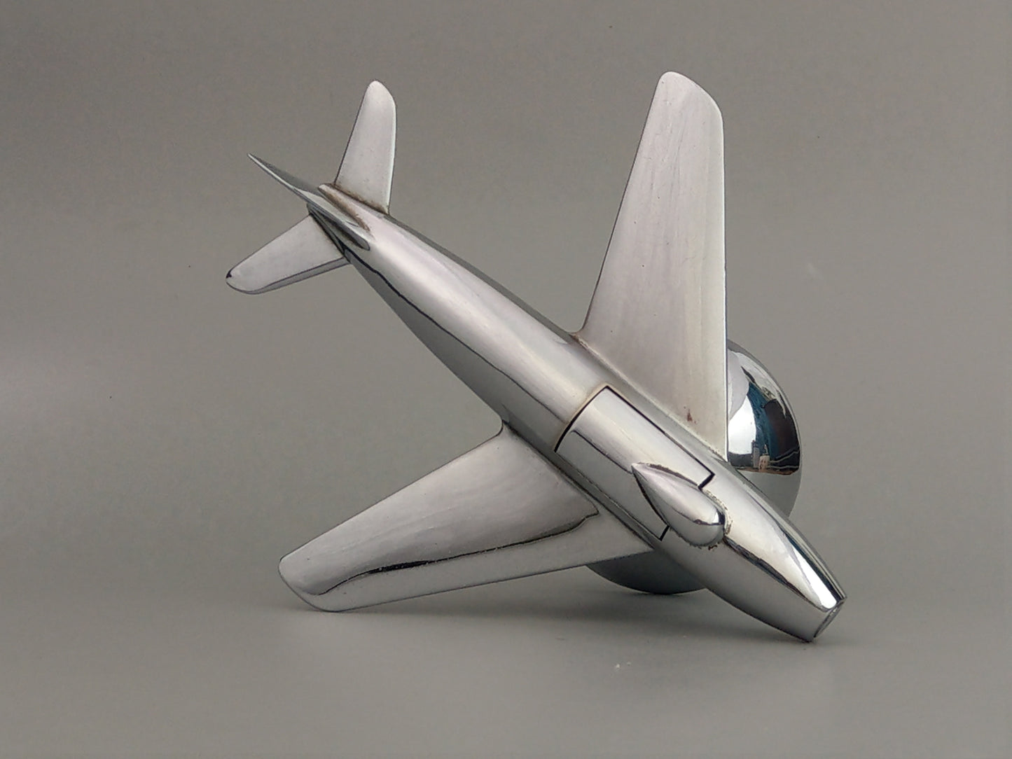 Dunhill Lighter Chrome Aeroplane Sabre Jet c.1950