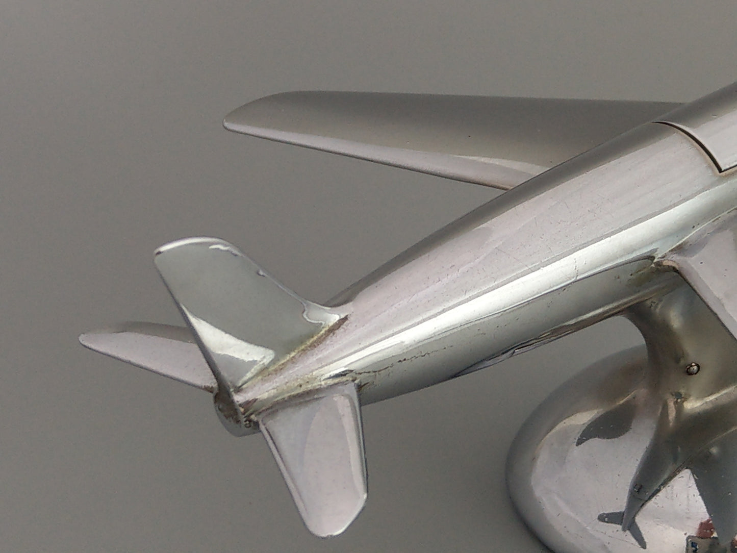 Dunhill Lighter Chrome Aeroplane Sabre Jet c.1950