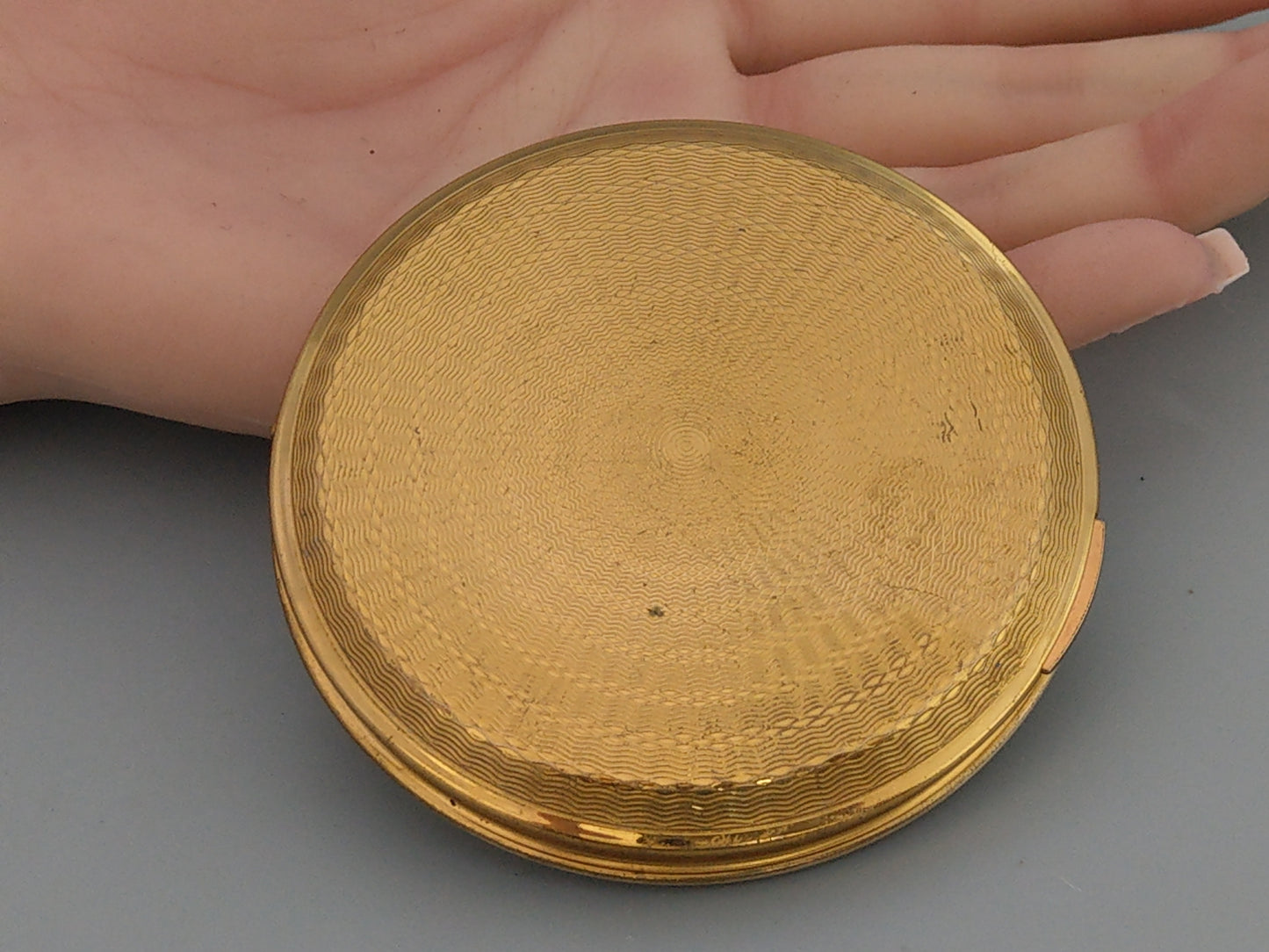 HMS Blake powder box compact with photo locked