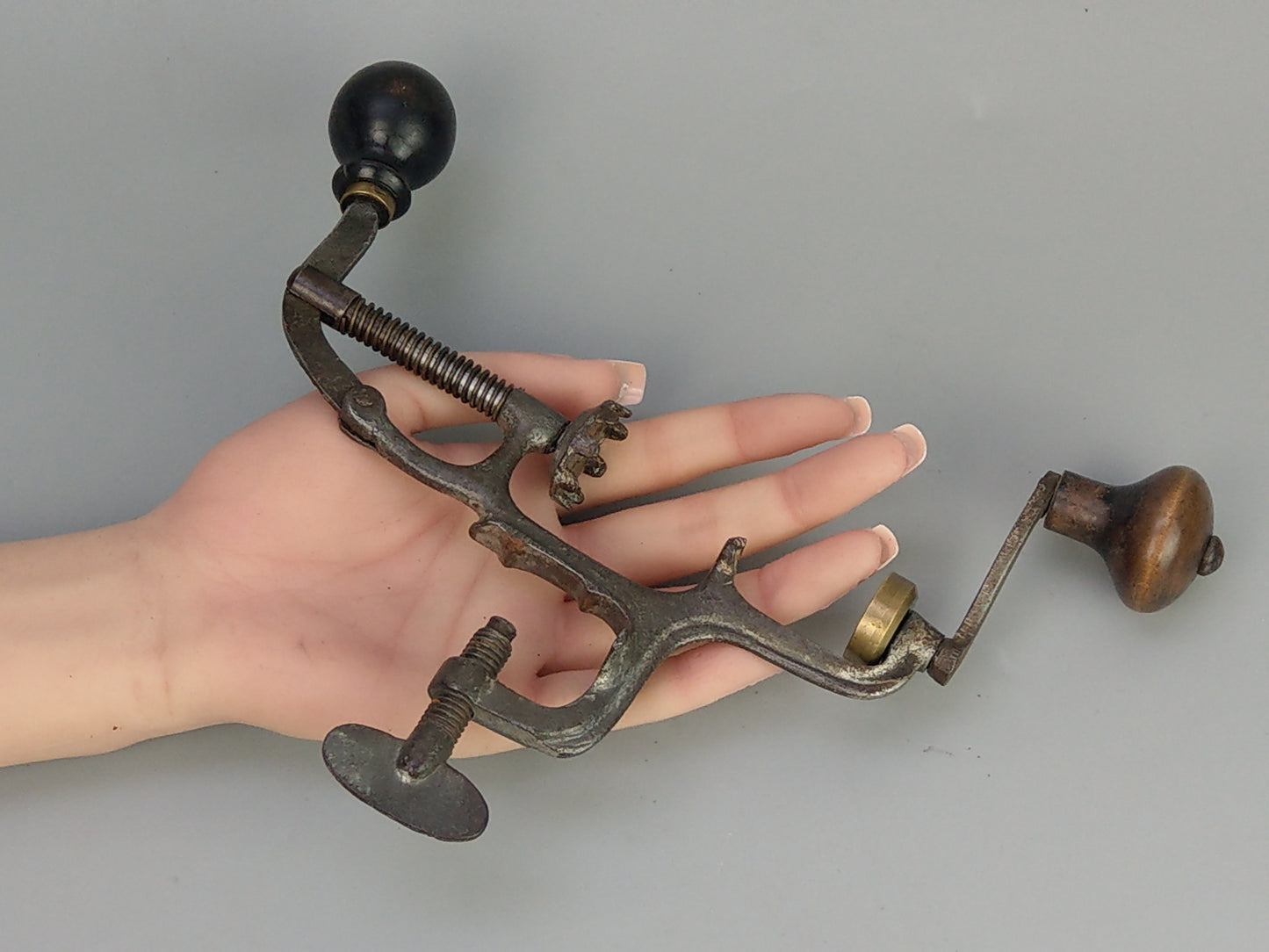 Antique shotgun cartridge loader Sixteen Bore vice mounted tool