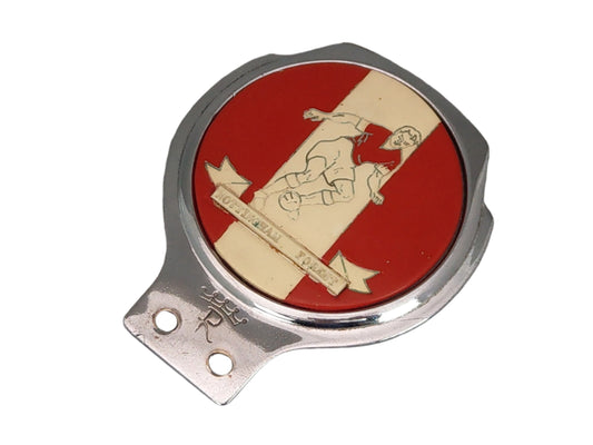 Football Club Nottingham Forest Supporters Chrome Car Badge Renamel Ltd, c.1950