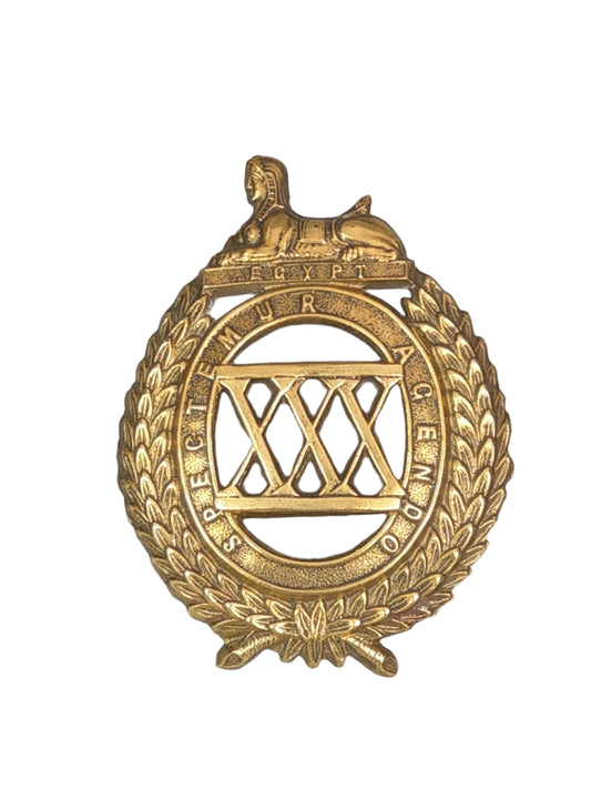 30th East Lancashire Glengarry Badge Regimental Cap Badge