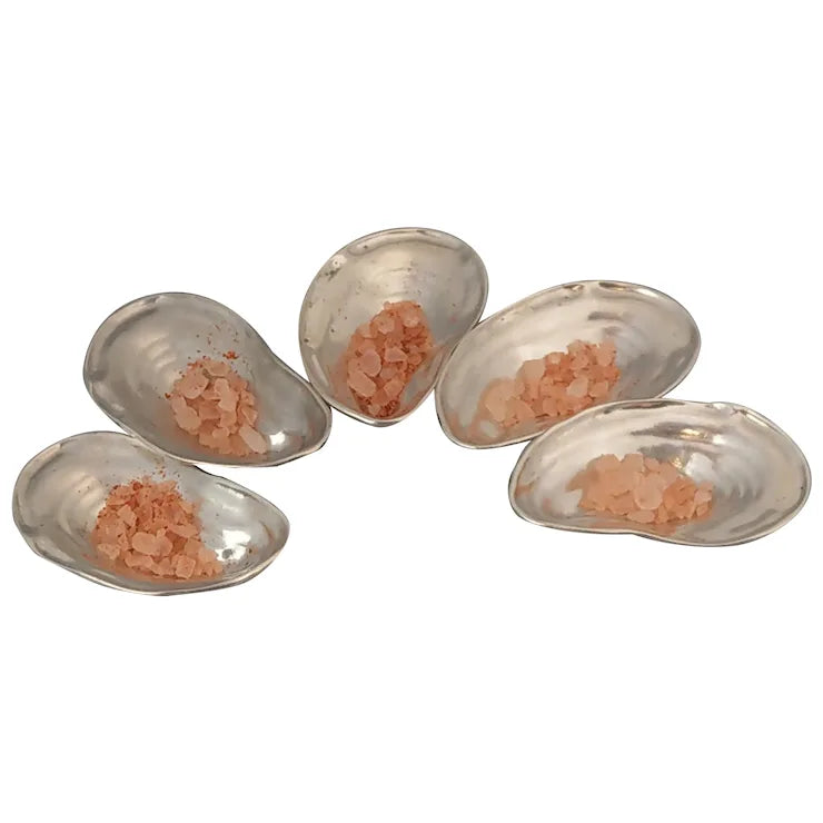 Vintage sterling silver shell serving dishes, set of 5