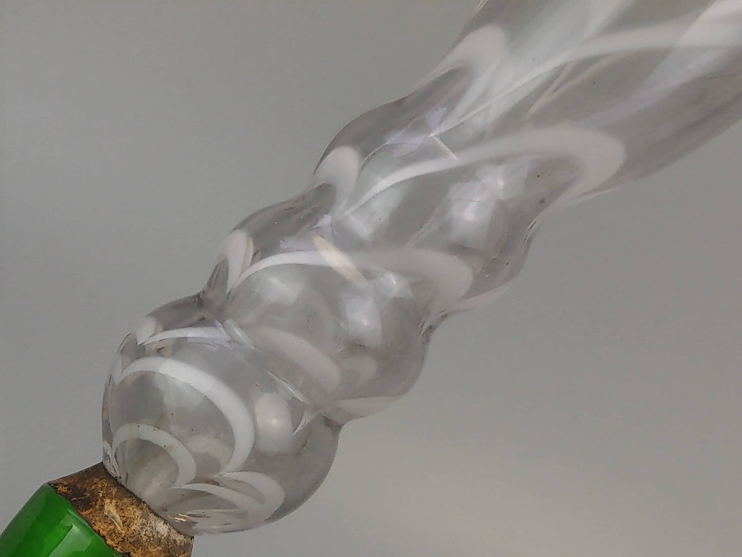 Large Nailsea glass pipe Antique tobacconist shop display