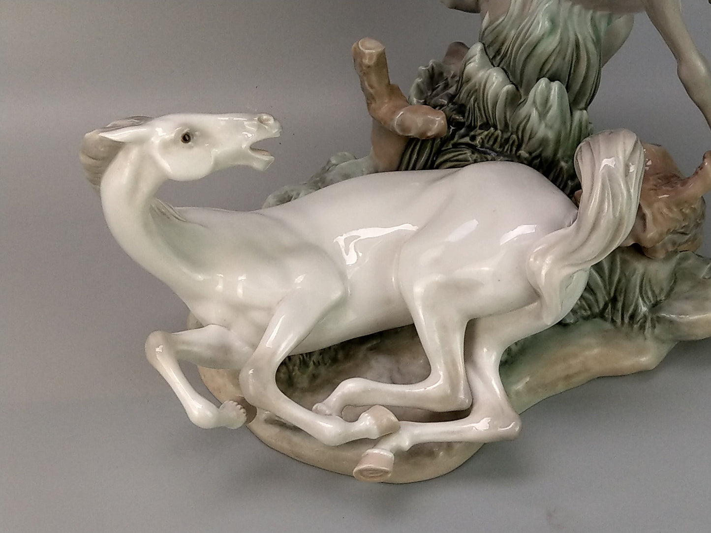Vintage Large Lladro Horses Gloss