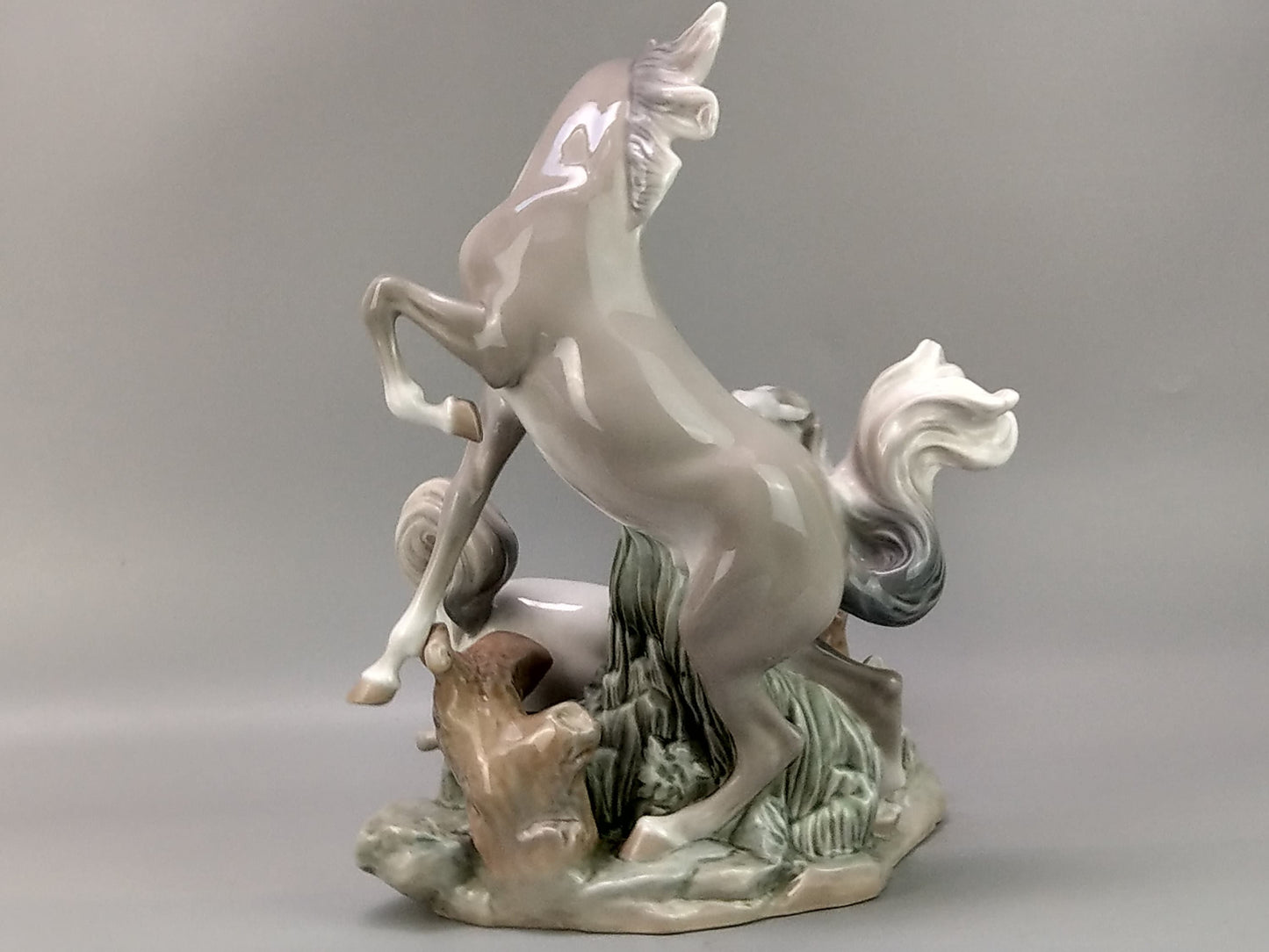 Vintage Large Lladro Horses Gloss
