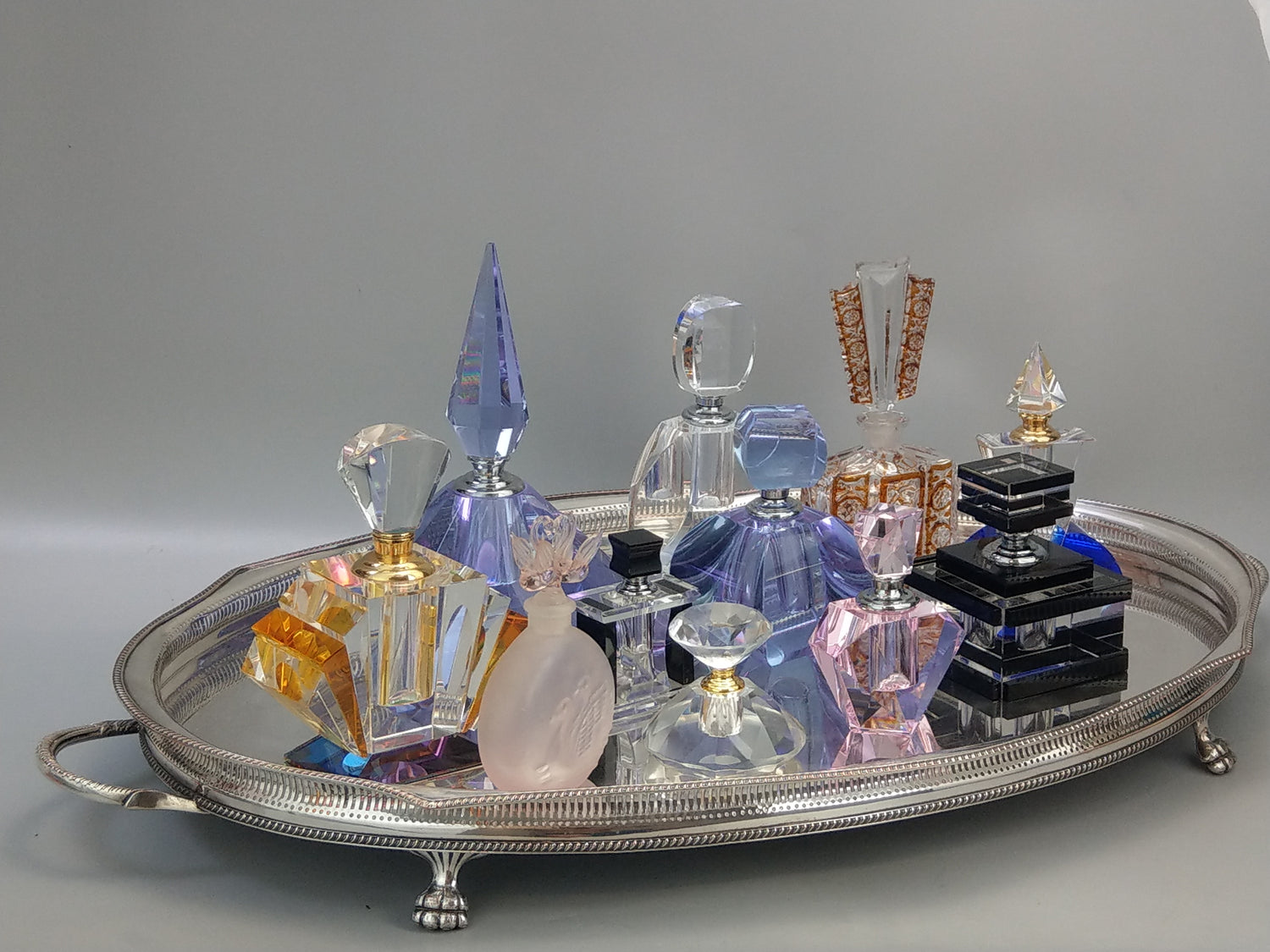 Perfume bottles colection at Prohibition Gems