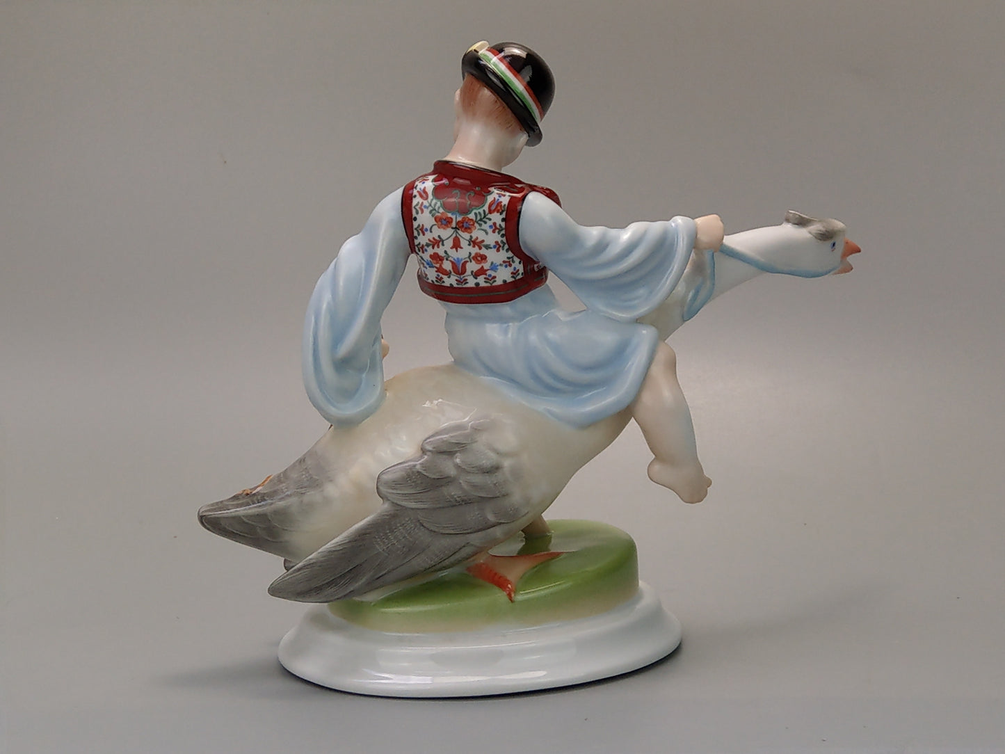 Boy Riding Goose Herend Figurine 5515