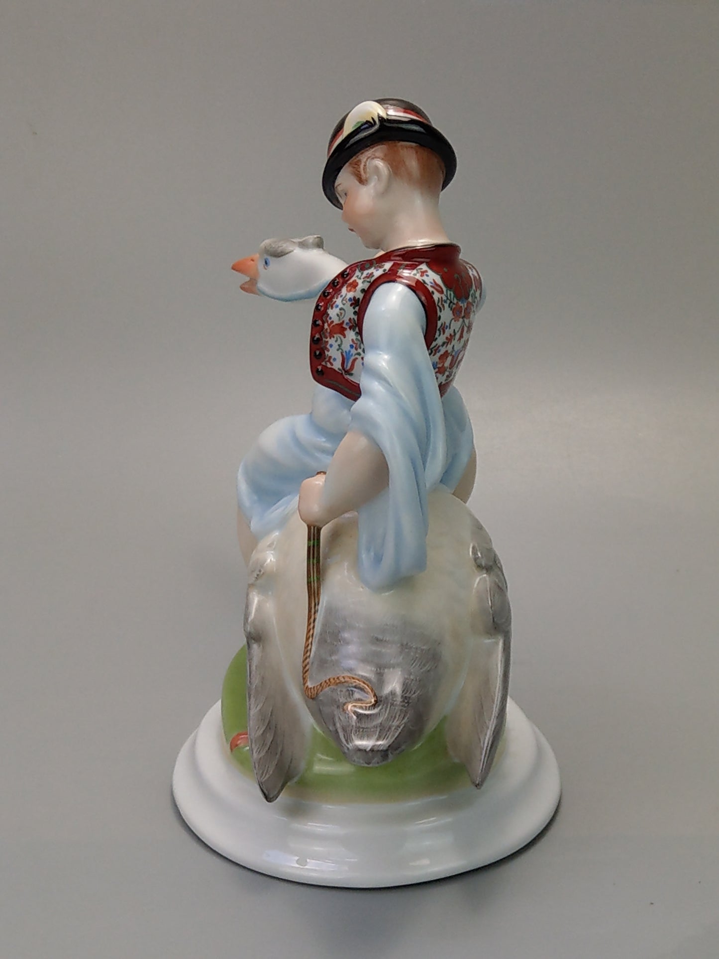 Boy Riding Goose Herend Figurine 5515