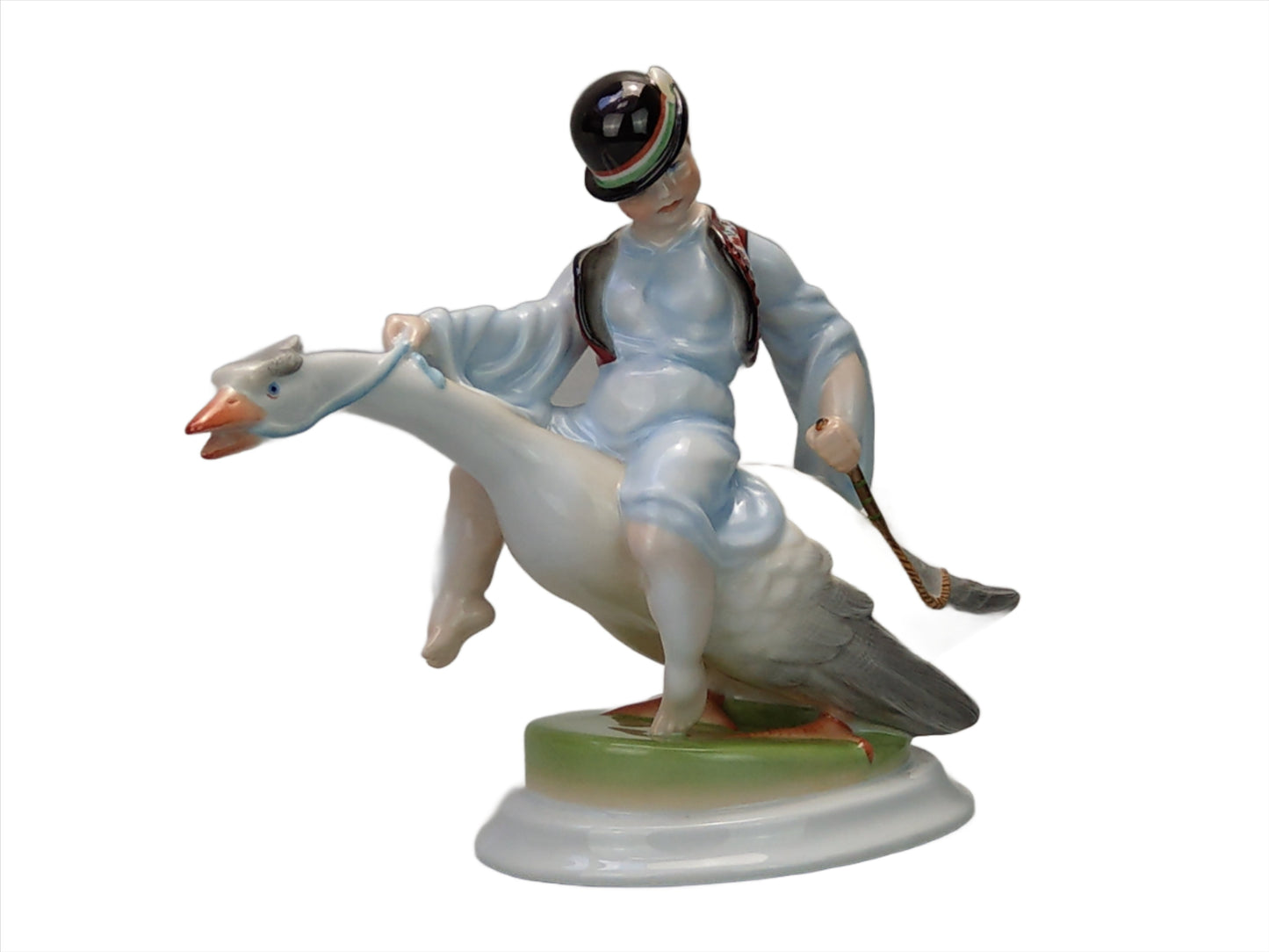 Boy Riding Goose Herend Figurine 5515 