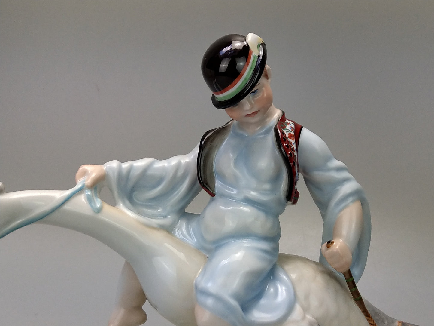 Boy Riding Goose Herend Figurine 5515