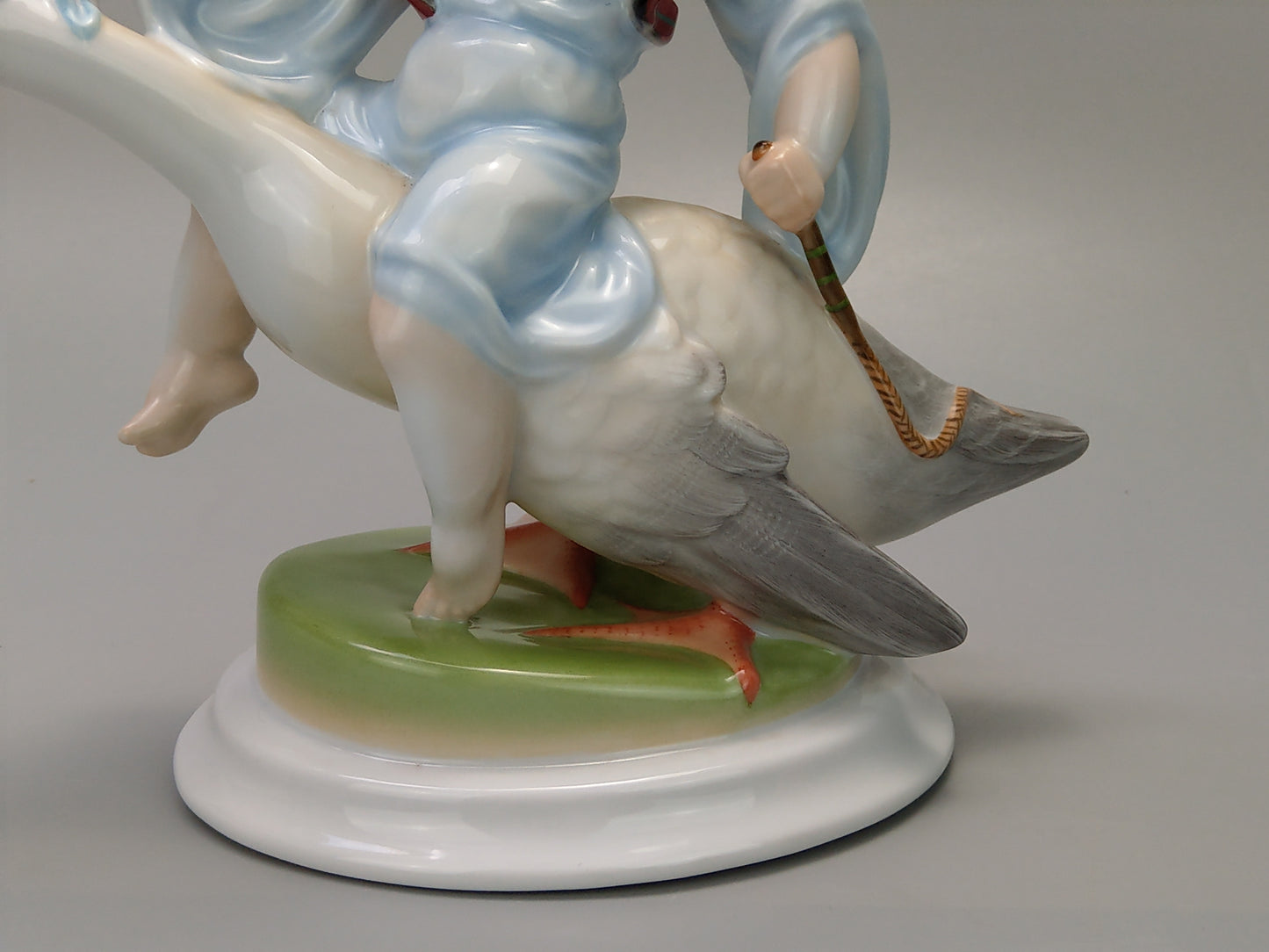 Boy Riding Goose Herend Figurine 5515