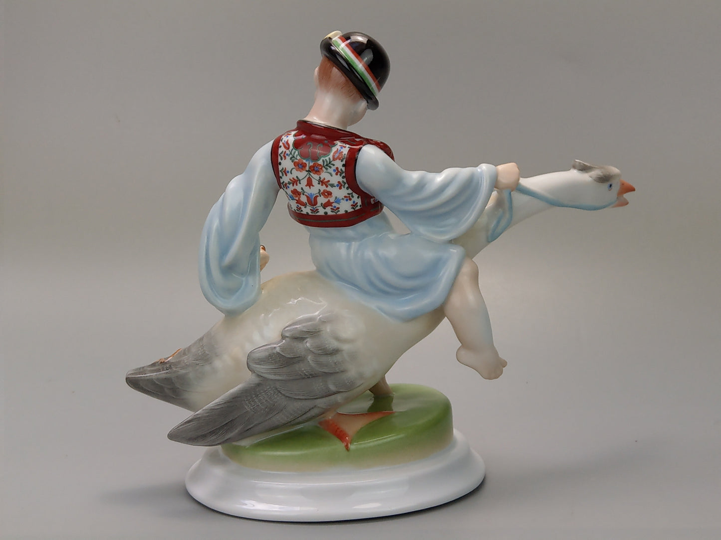 Boy Riding Goose Herend Figurine 5515