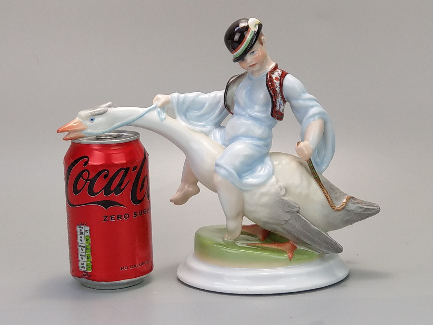 Boy Riding Goose Herend Figurine 5515