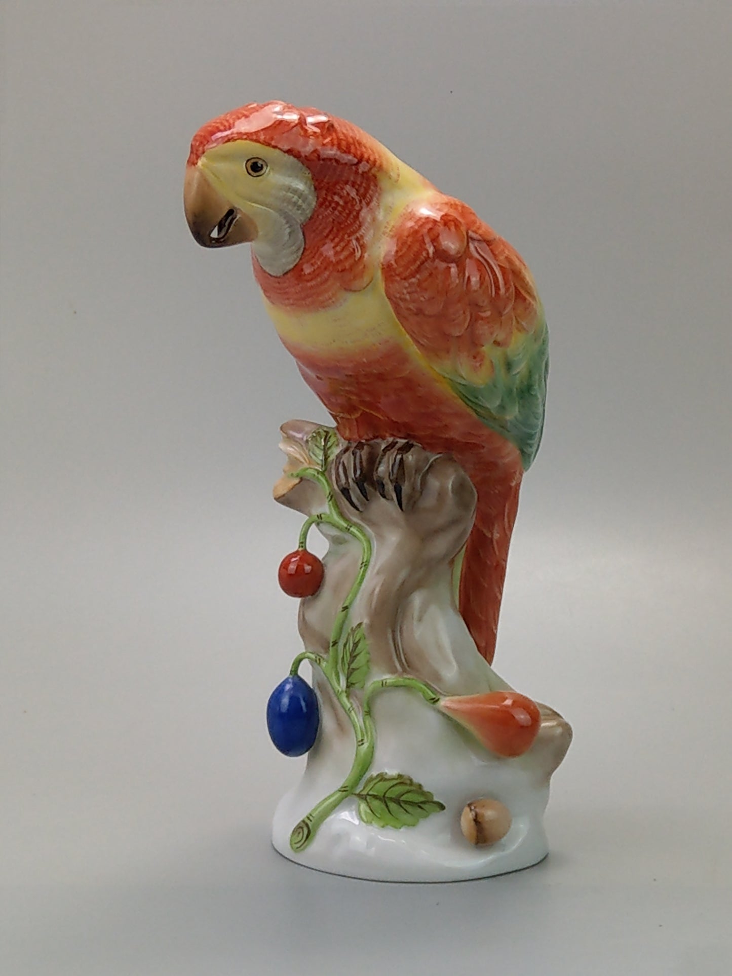 Large Parrot Herend Figurine Natural 5000