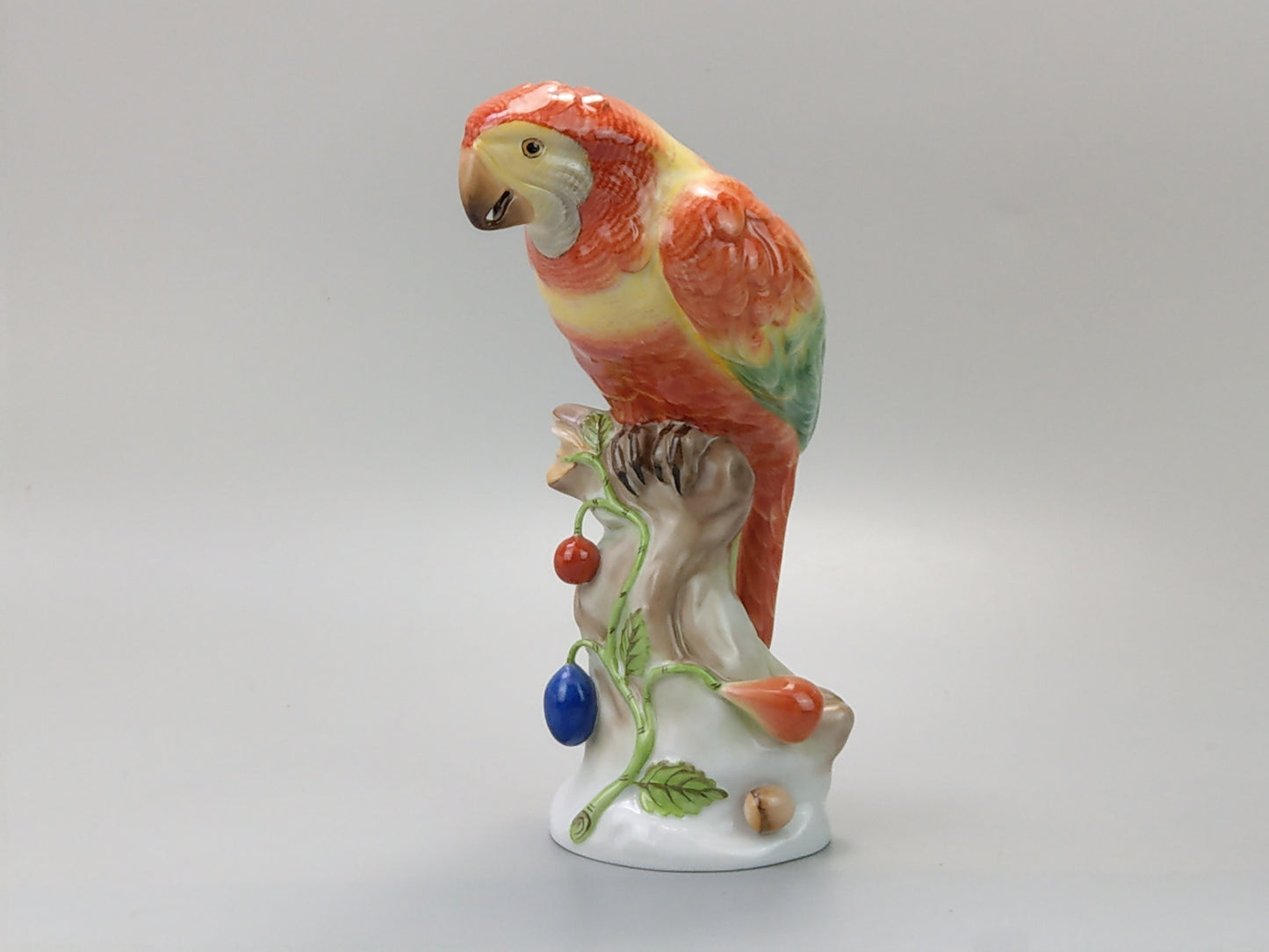 Large Parrot Herend Figurine Natural 5000